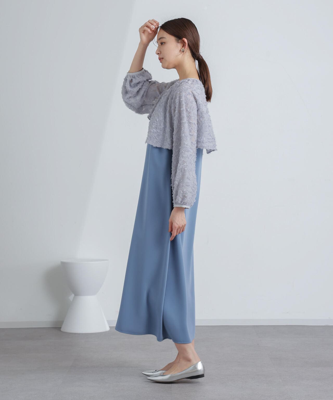 前後2WAYボレロ付きキャミワンピース 6694119309