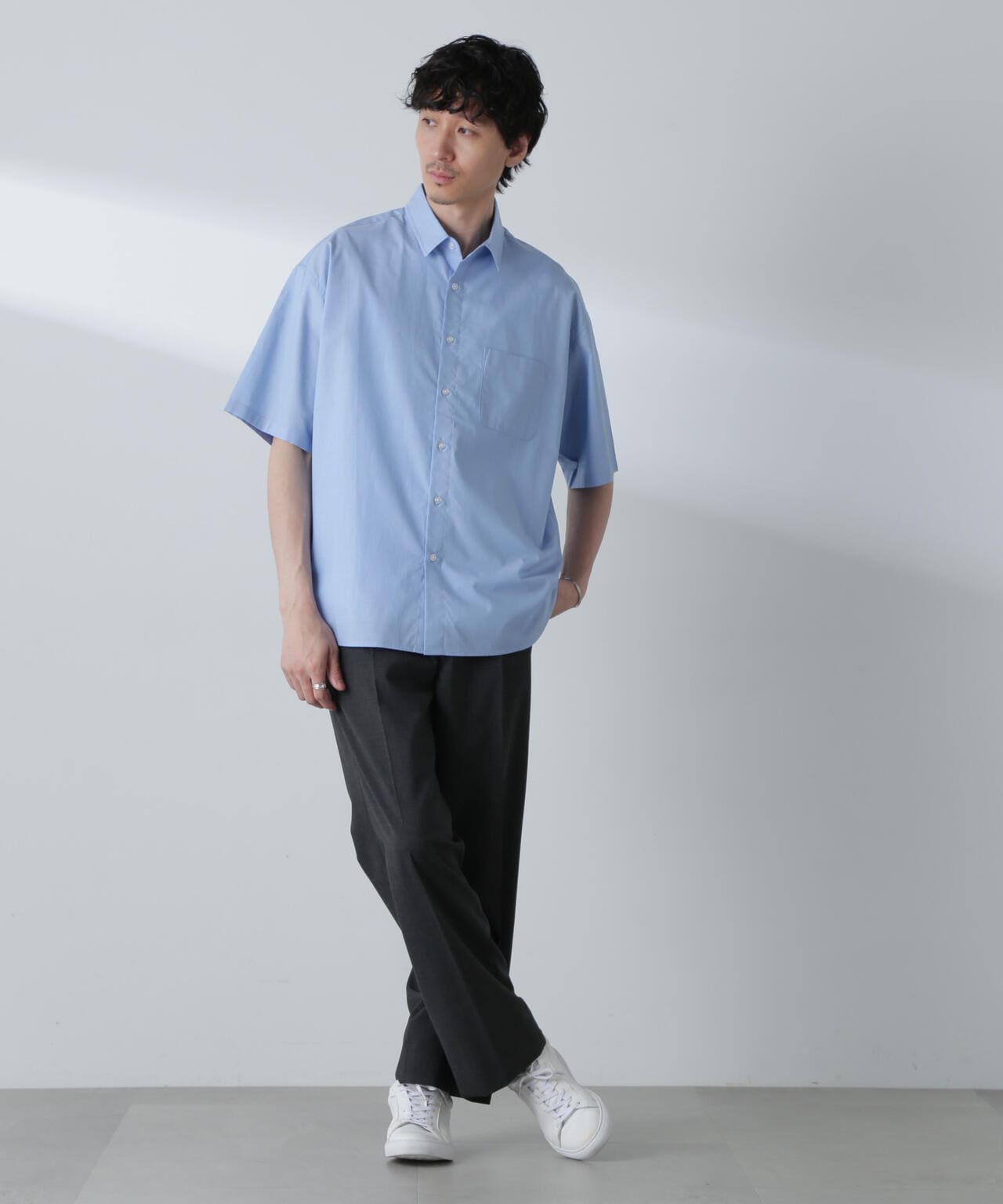 BIGシャンブレーシャツ 半袖 6724221215