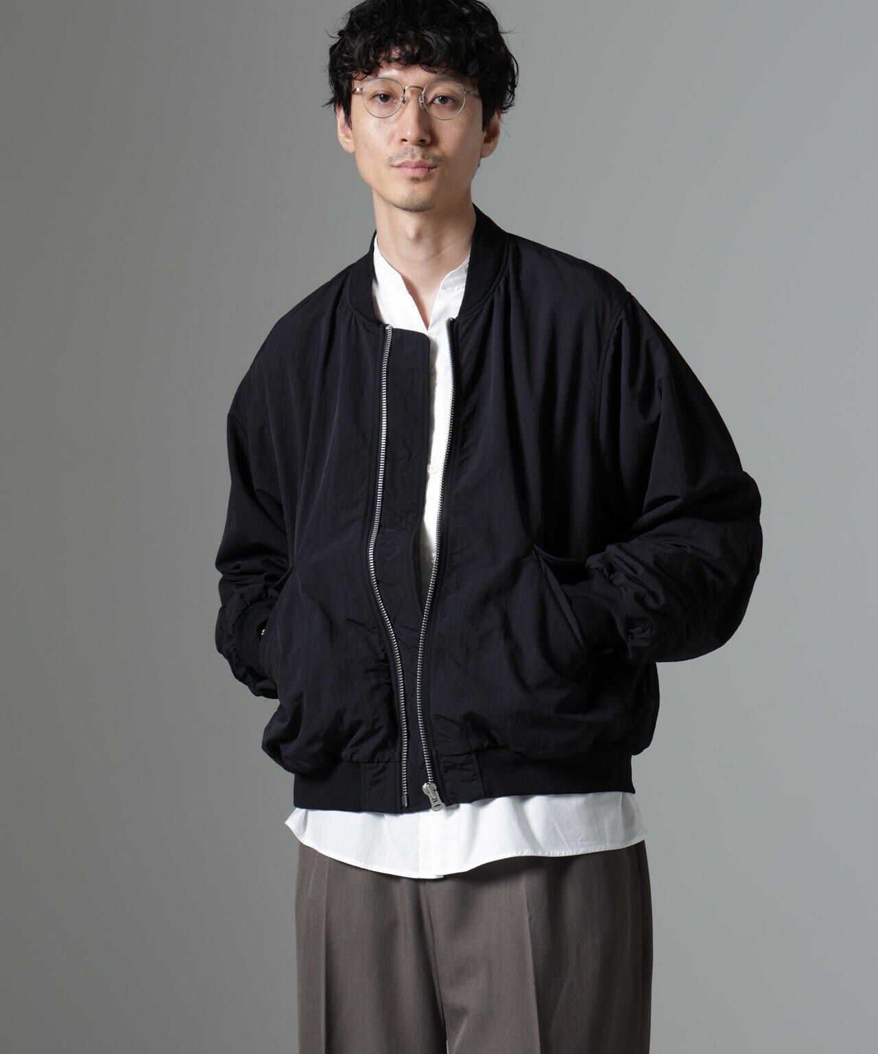 水溶性 ボンディング 撥水 MA-1ブルゾン (セットアップ可)