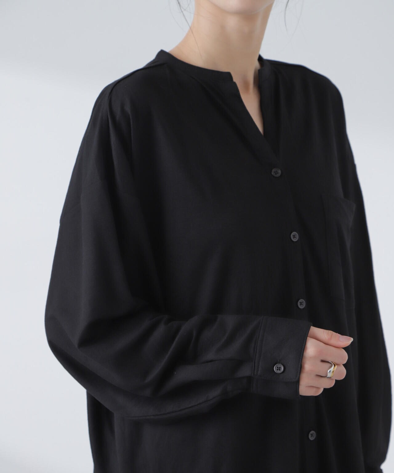 シアーカットワイドシャツ 6734123314