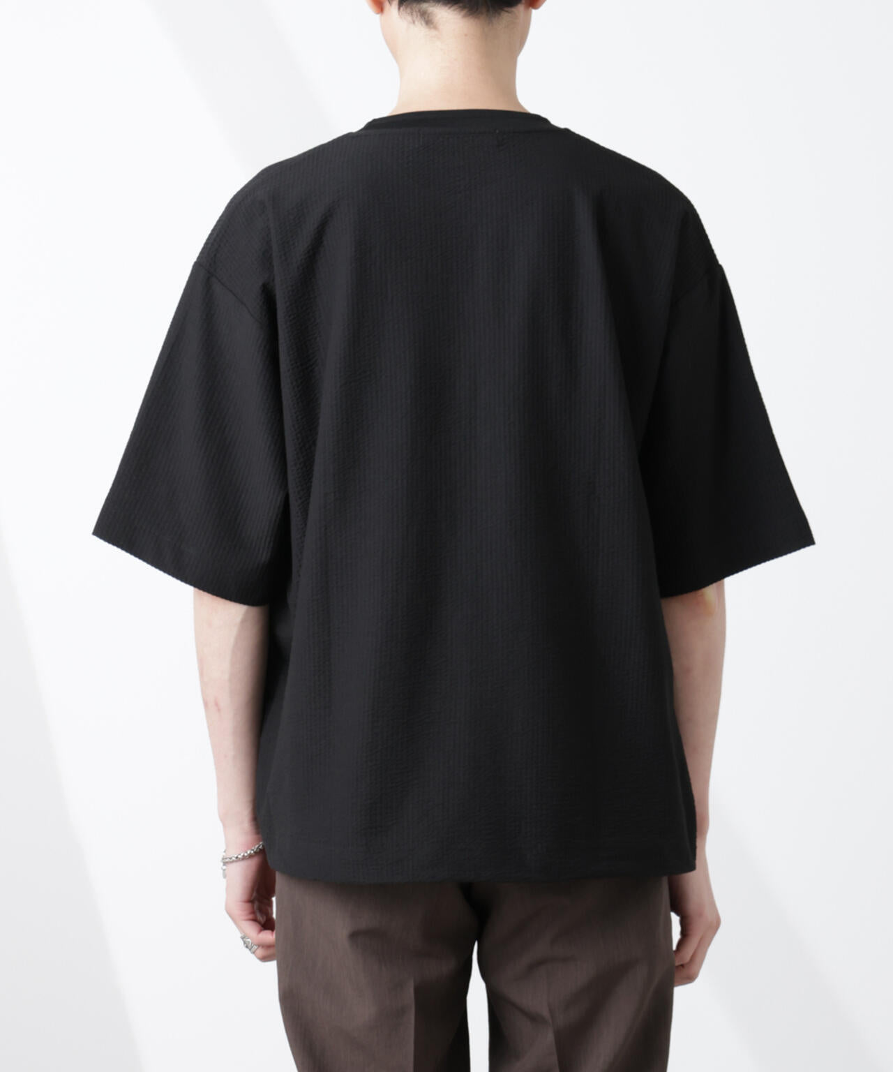 シルケットサッカーワイドTシャツ 半袖 6725124210