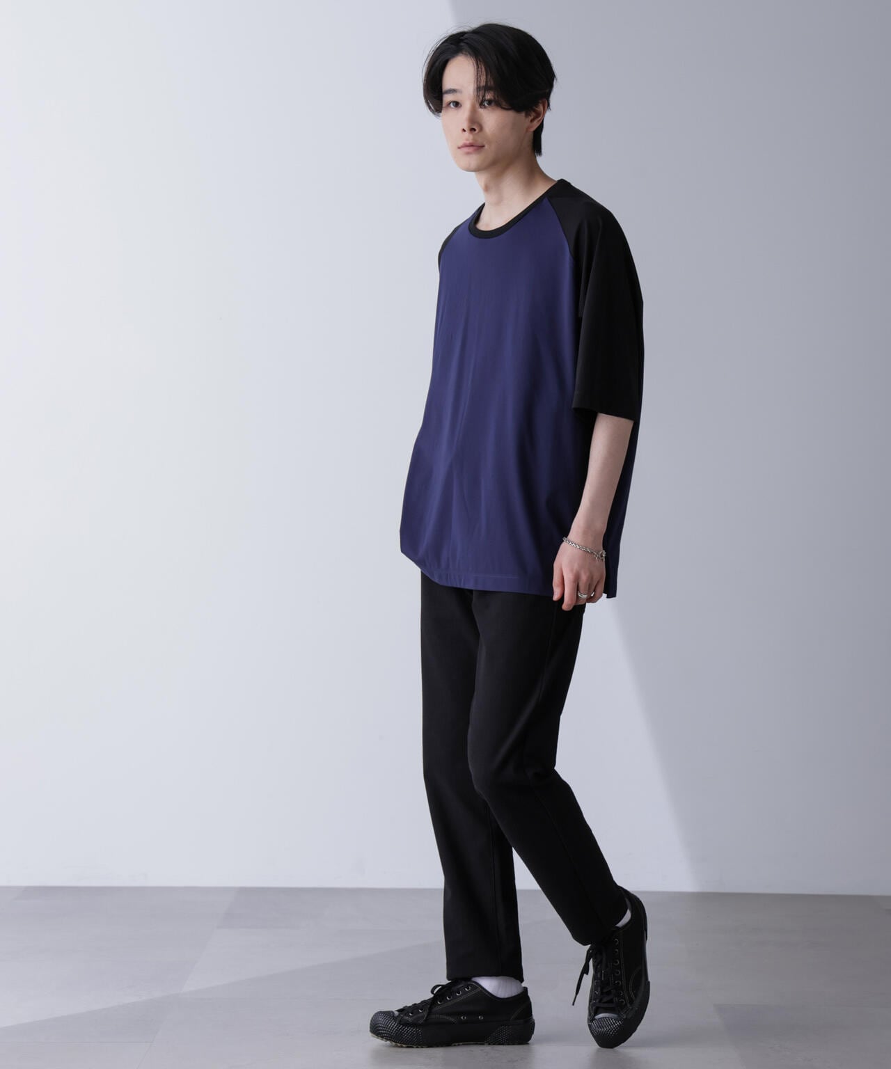 WEB限定/ワイドシルエットラグランTシャツ 半袖 6724224207