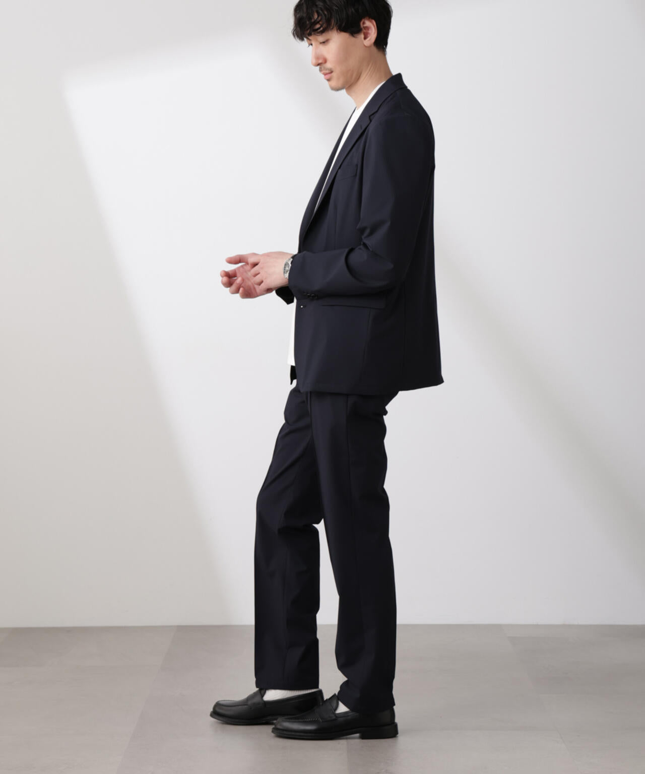 「N TROUSERS BASIC」トロピカルストレッチパンツ(セットアップ可) 6685129202