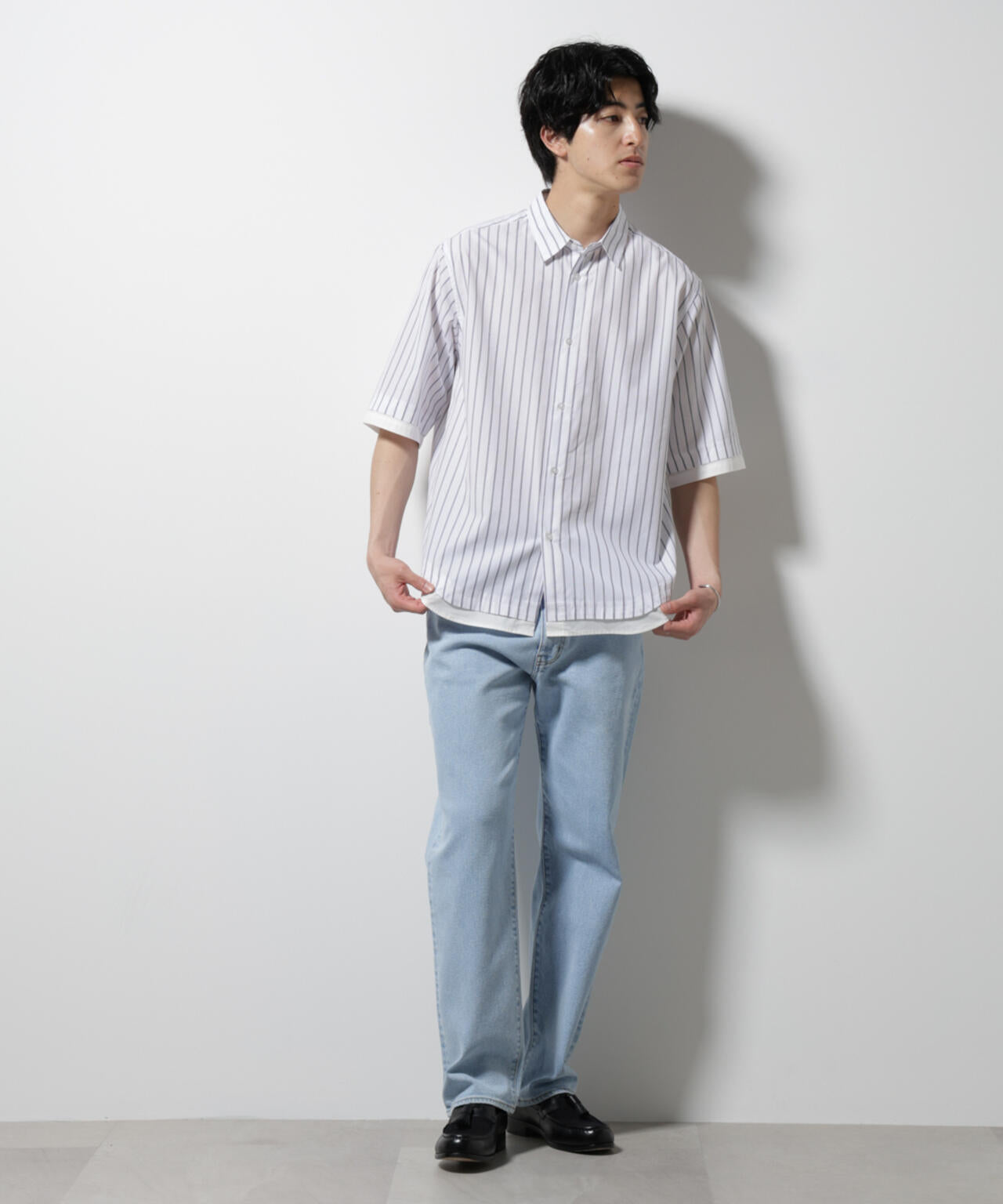 WEB限定/クレイジーストライプシャツ 半袖 2 6725121231