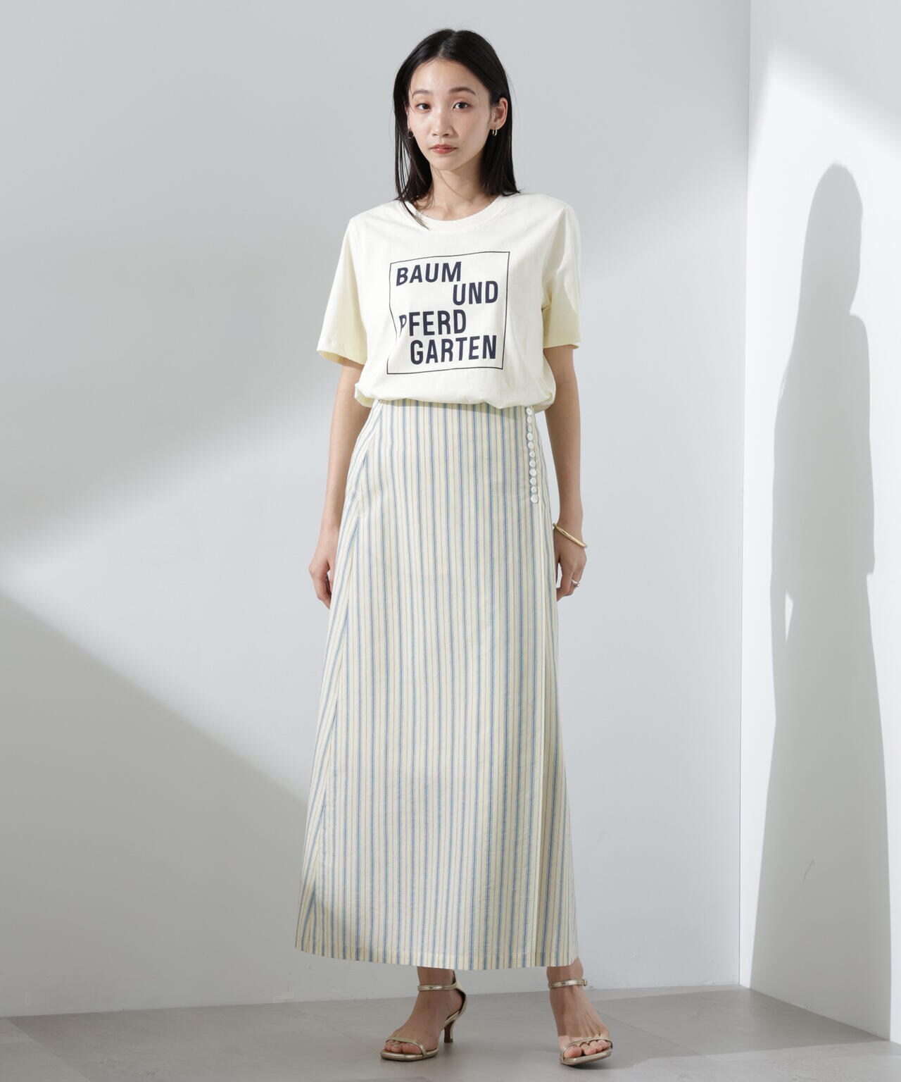 BAUM UND PFERDGARTEN/Organic Cotton Jersey ロゴTシャツ 6715124002