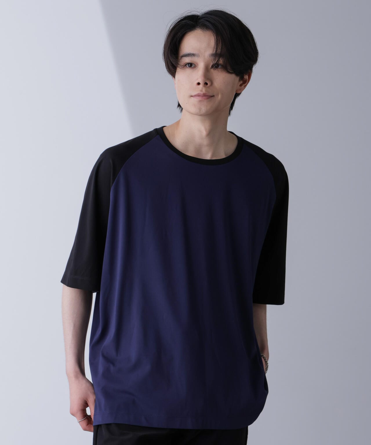 WEB限定/ワイドシルエットラグランTシャツ 半袖 6724224207