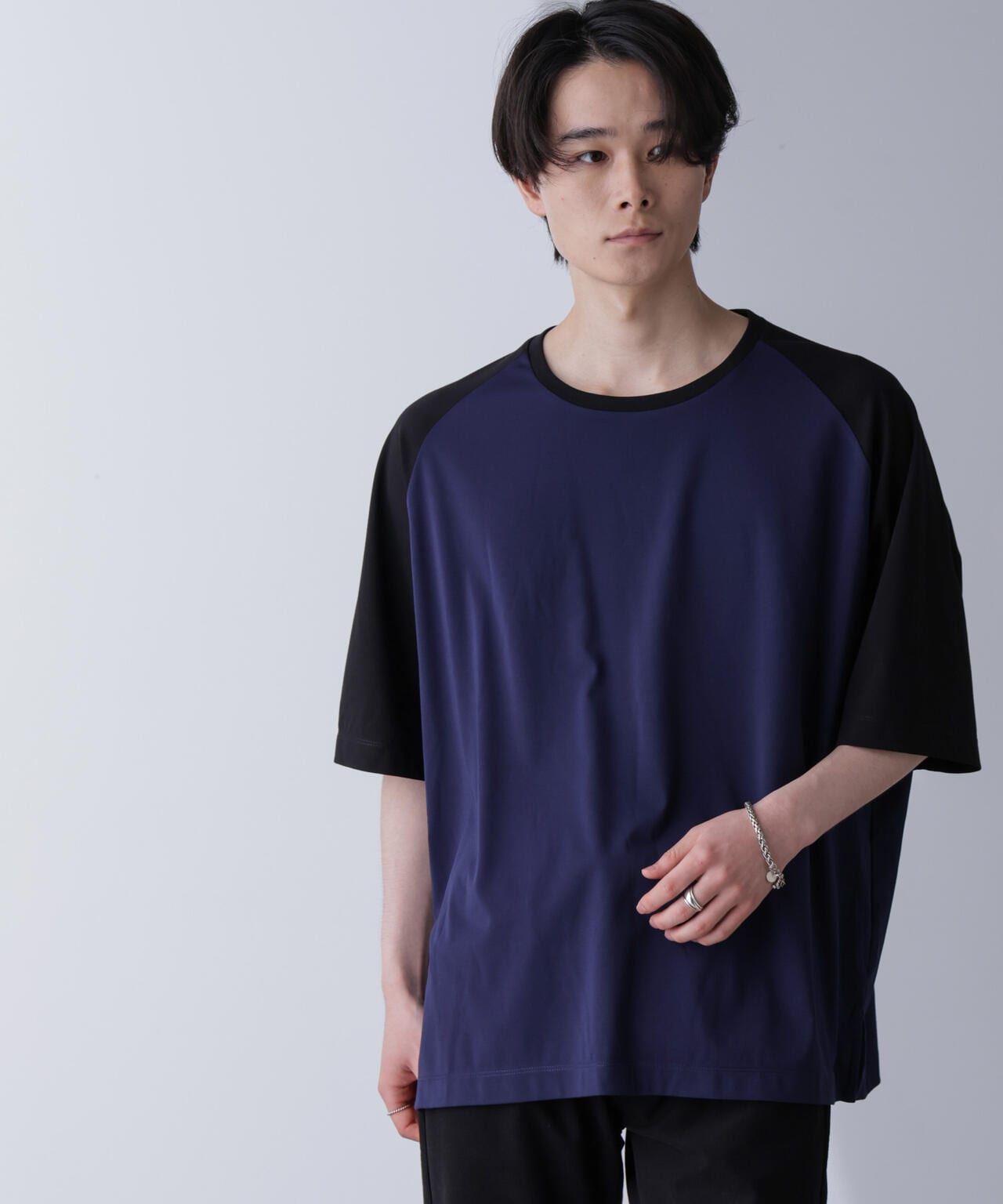 WEB限定/ワイドシルエットラグランTシャツ 半袖 6724224207