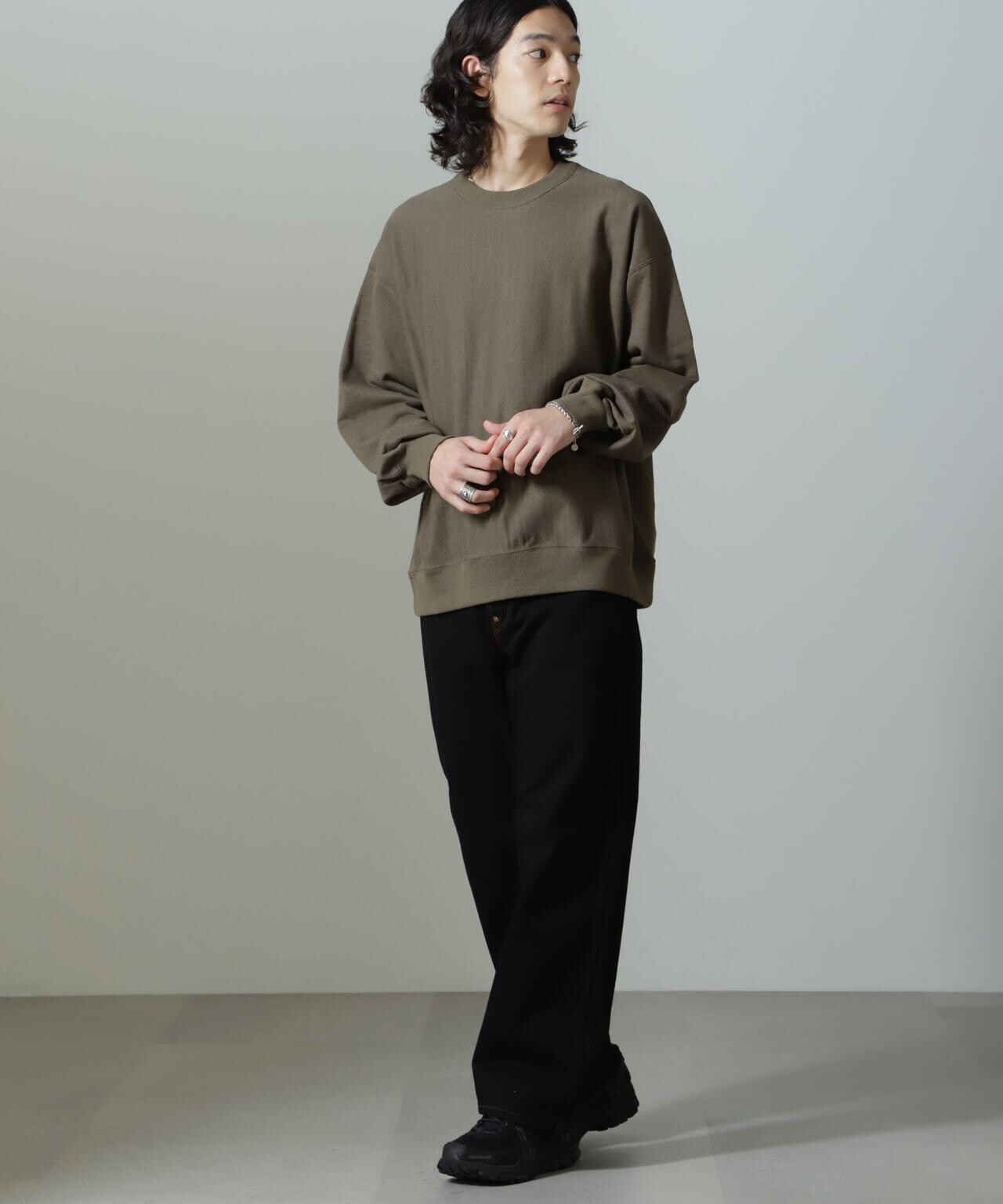 ULTERIOR/FADED SILKY TERRY RW SWEAT SH 6704223051
