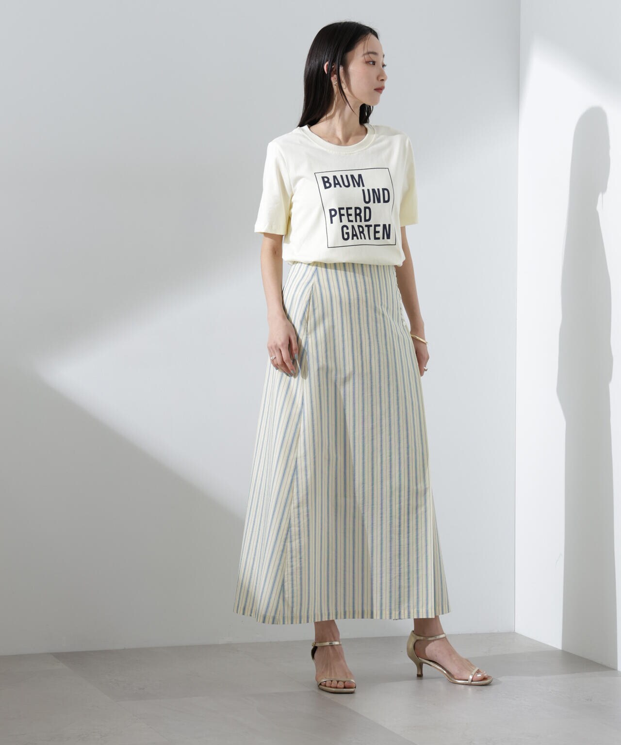 BAUM UND PFERDGARTEN/Organic Cotton Jersey ロゴTシャツ 6715124002