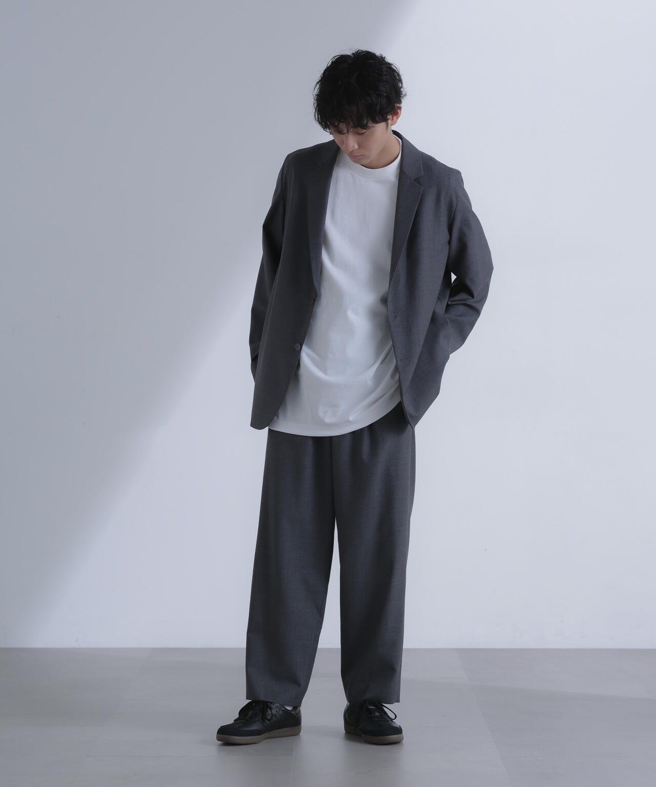 ATON/WOOL TROPICAL TAILORED JACKET 6704116021