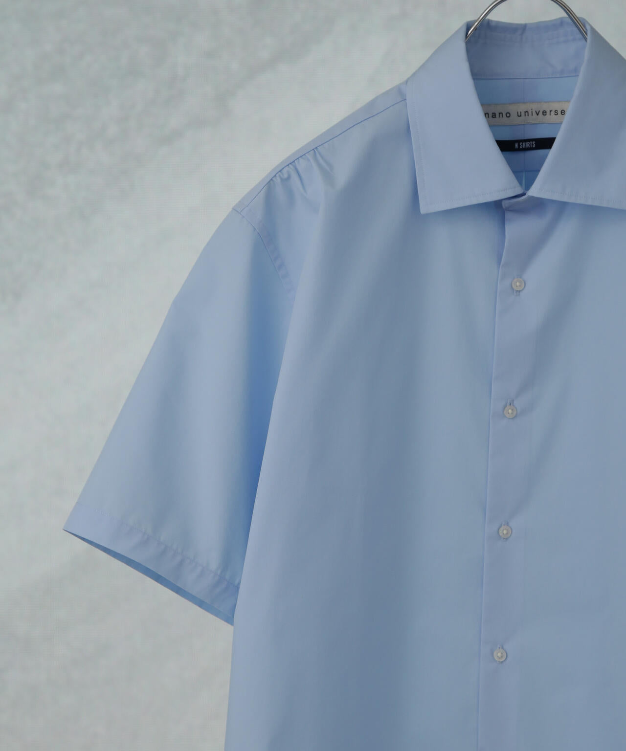 「N shirt」Anti Soaked(R)汗染み防止セミワイドカラーシャツ半袖 6685121230