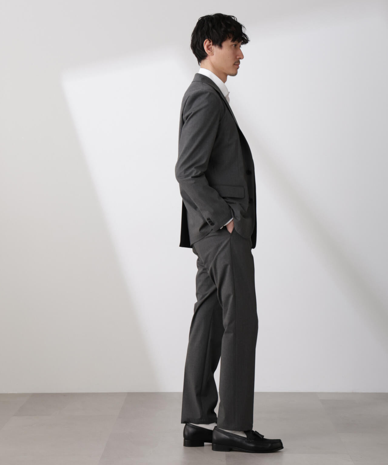 「N TROUSERS BASIC」トロピカルストレッチパンツ(セットアップ可) 6685129202