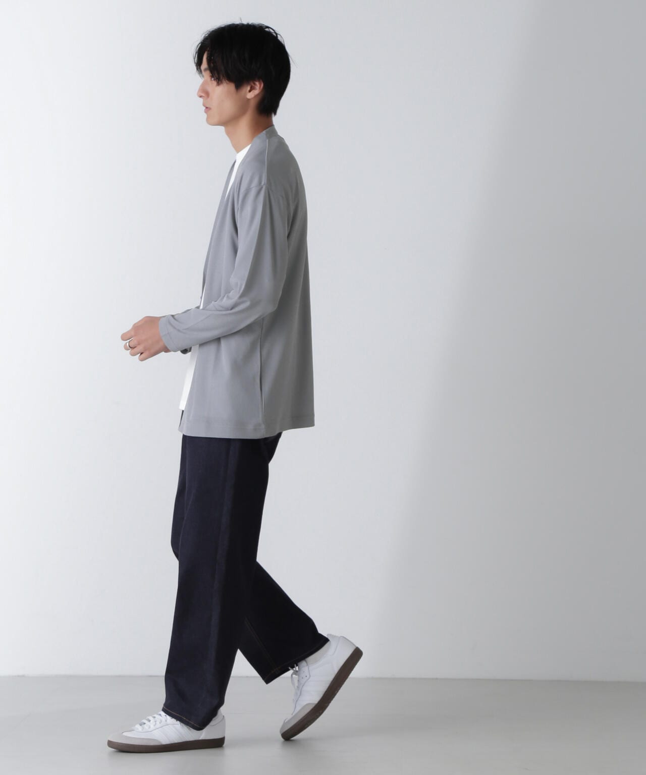 リラックスフィット着流しカーディガン 6724123220