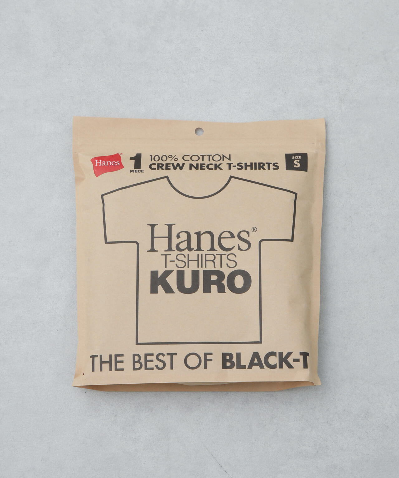 Hanes/1P T-SHIRTS KURO クルーネックTシャツ 6715124012