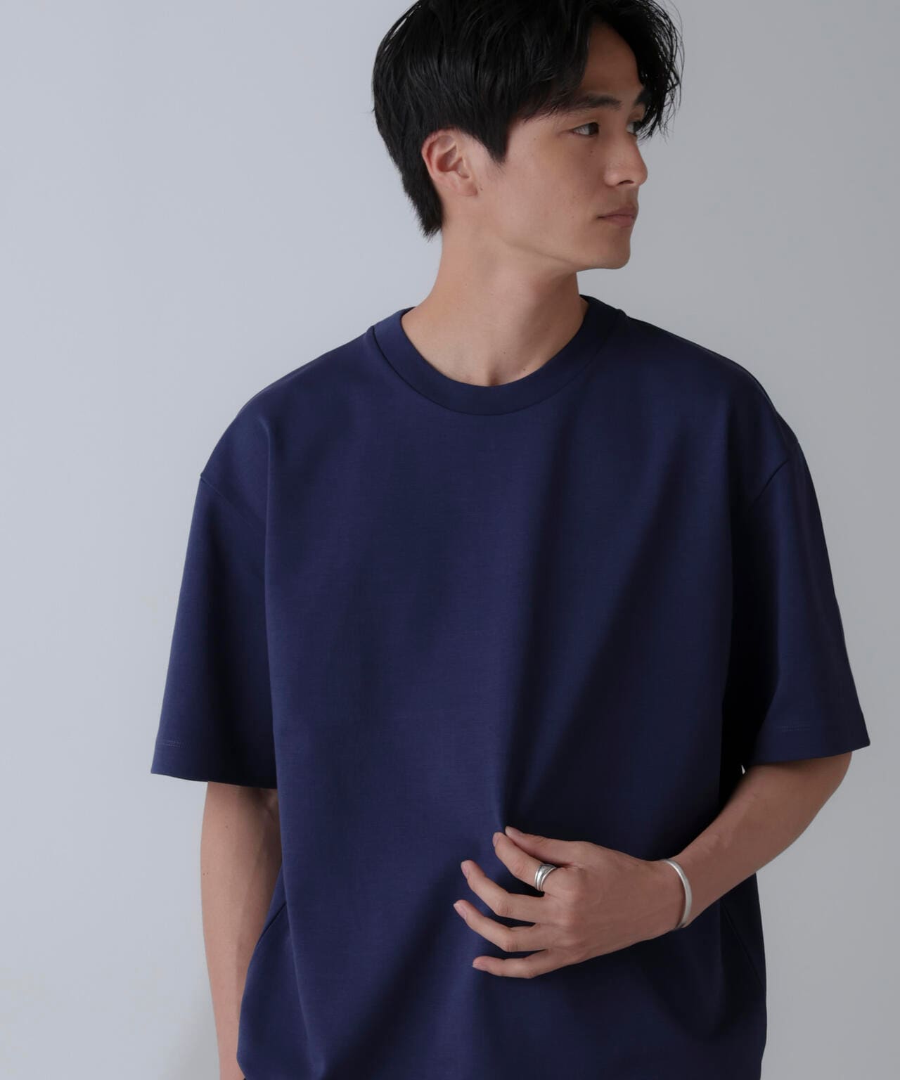 ダブルスムースクルーネックBIGTシャツ 半袖 6724124233