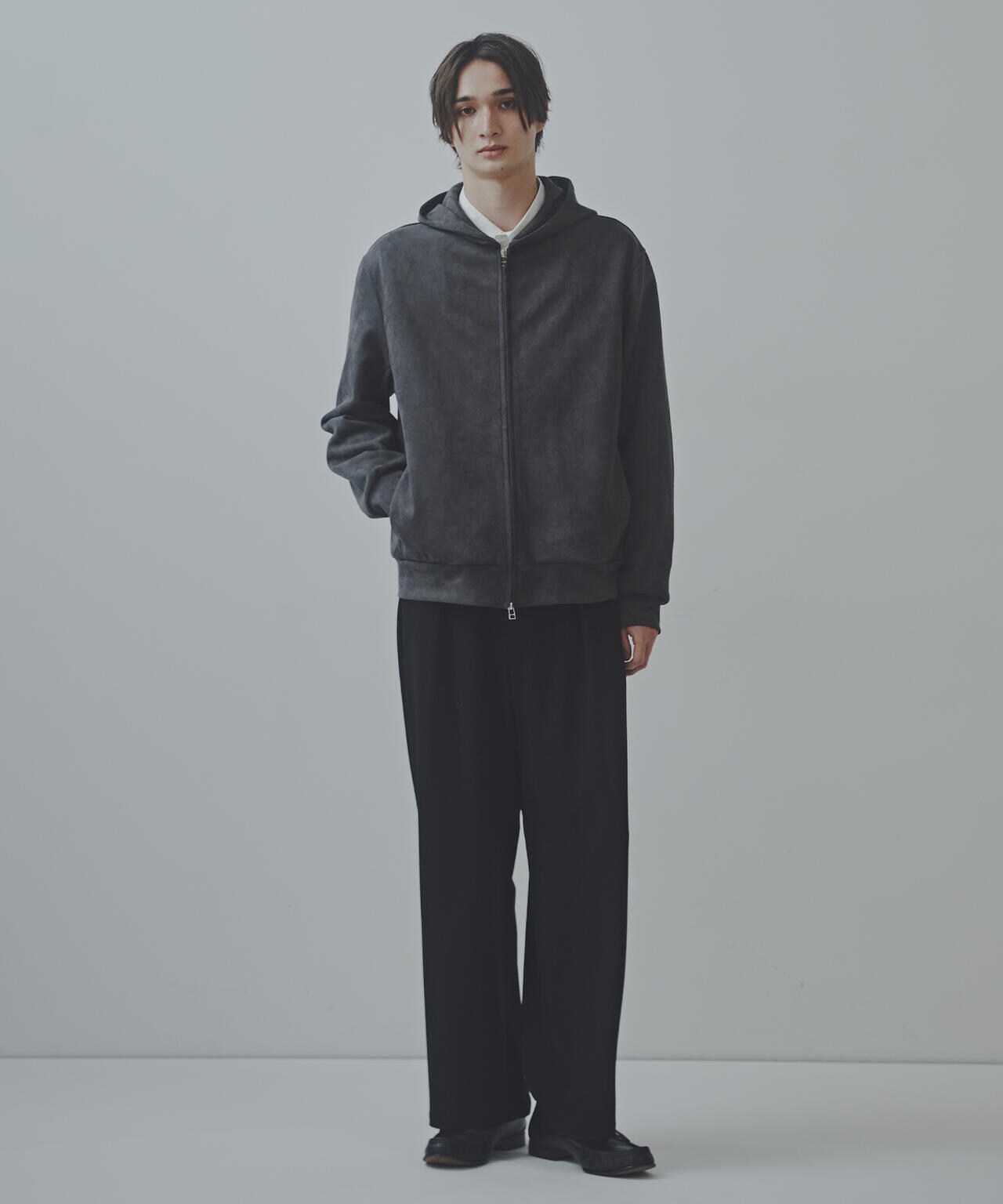 「Commonuse」フェイクスウェードパーカー 6684212220