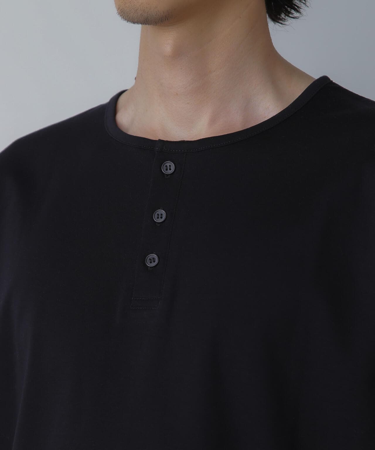 WEB限定/アンチスメル ヘンリーネックTシャツ 半袖 6724124227