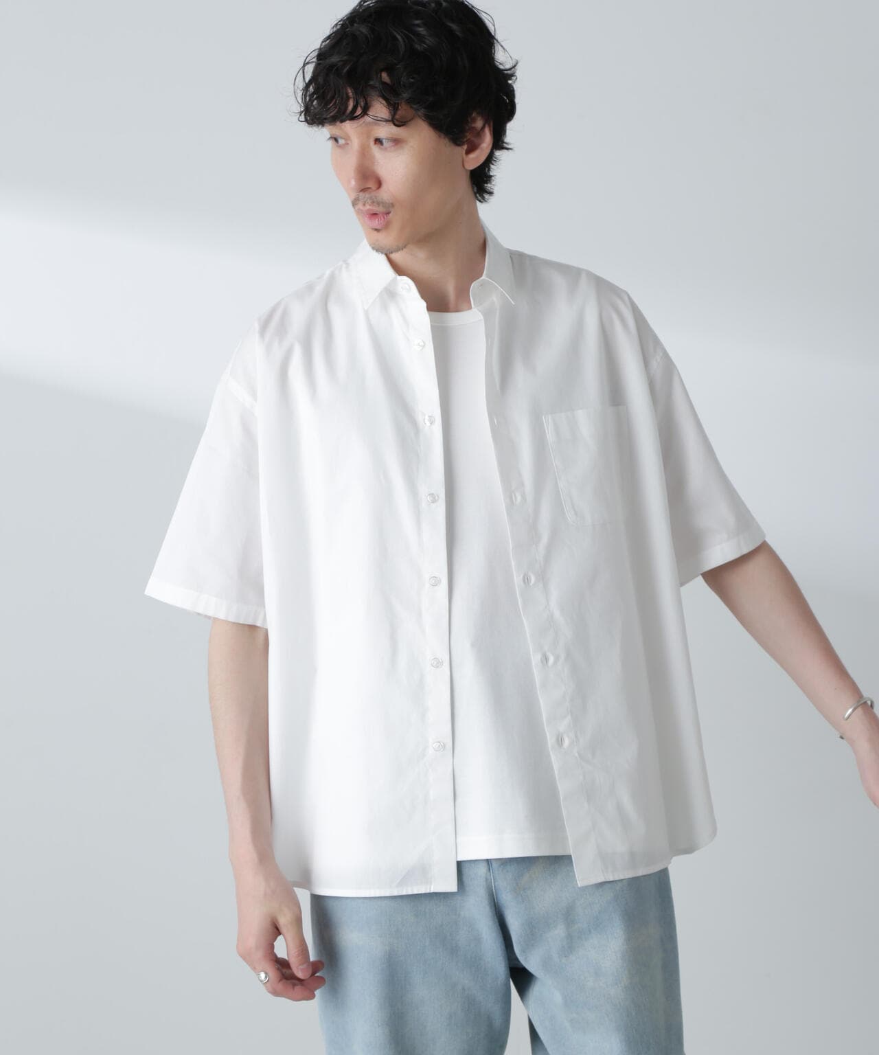 BIGシャンブレーシャツ 半袖 6724221215