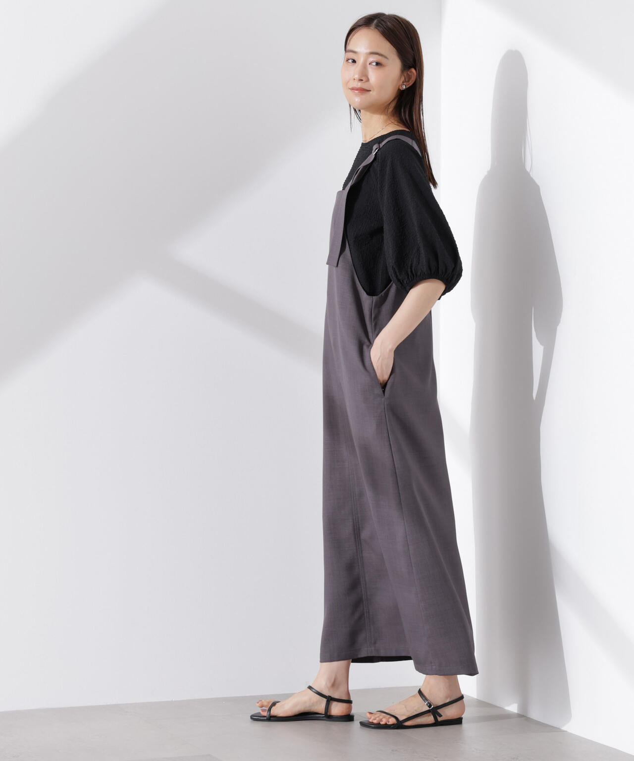 前後2wayサロペットワンピース 6735119330