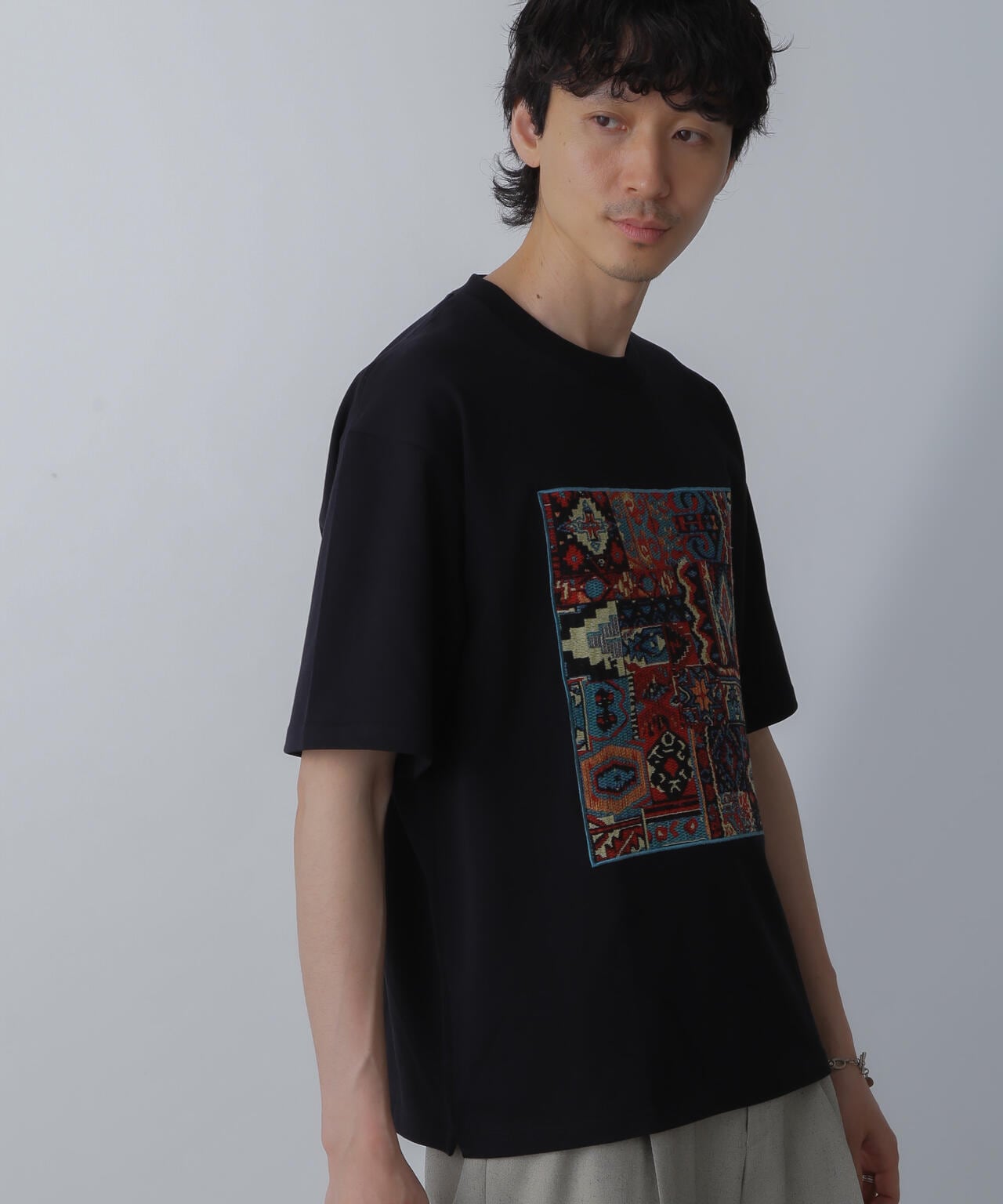 フレームアートワイドTシャツ 半袖 6724124228
