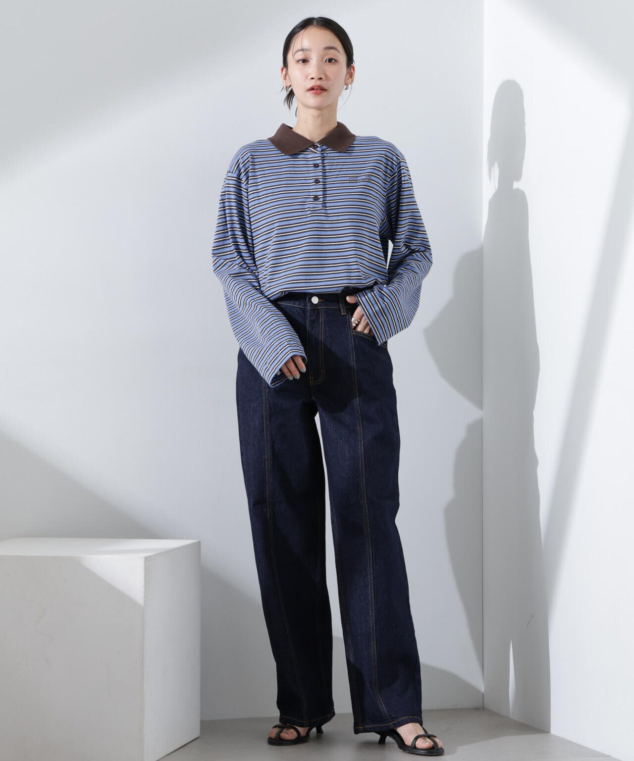 BAUM UND PFERDGARTEN/JEANNI Java Polo Stripe 6715123088