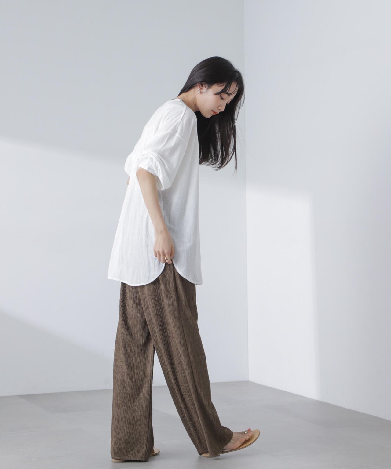シアーカットワイドシャツ 6734123314