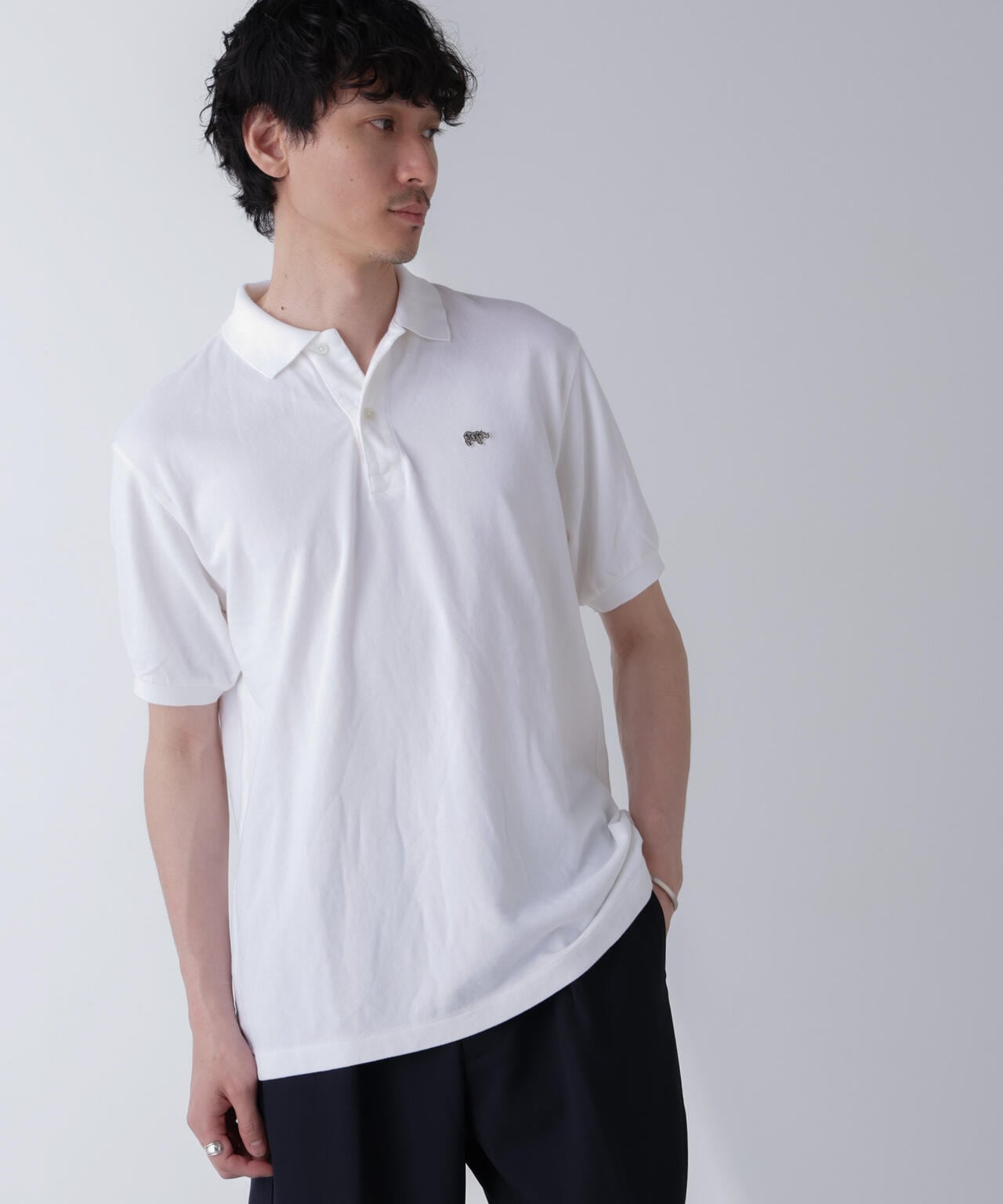 SCYE/Cotton Pique Henley Neck Shirt 6704124017
