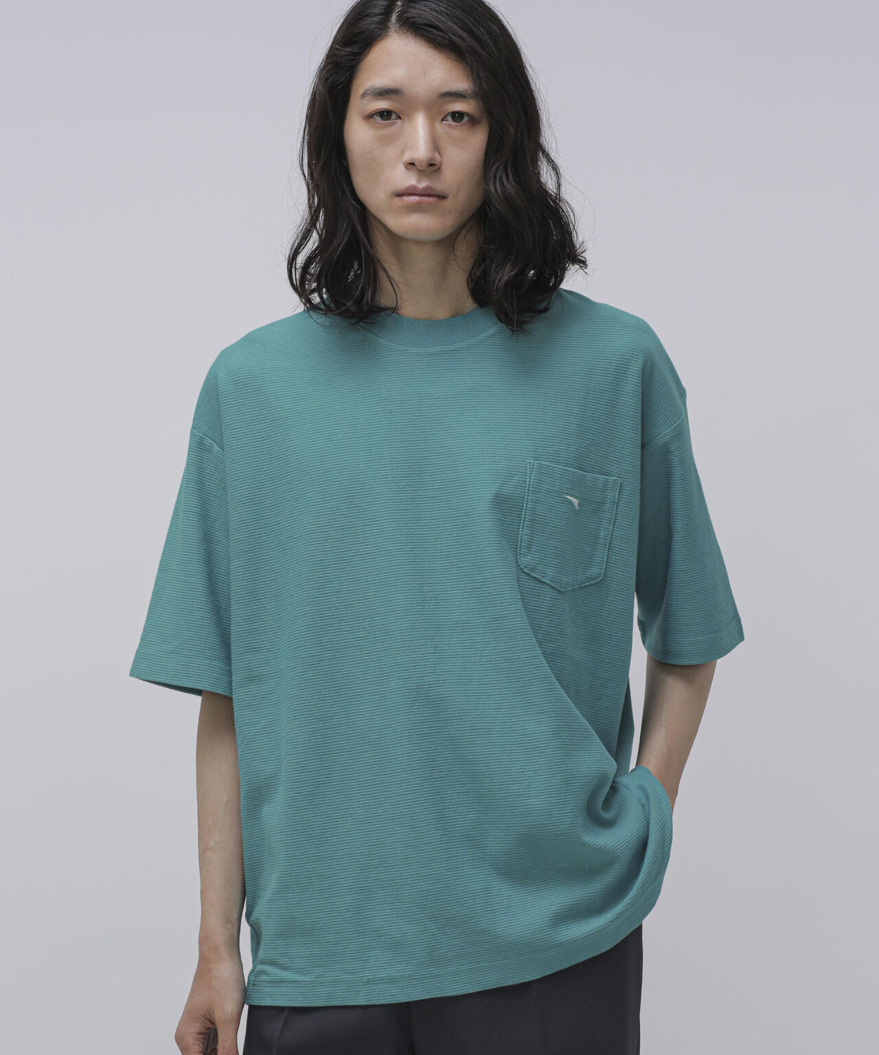 LB.04/タックボーダーポケットTシャツ 6723124264