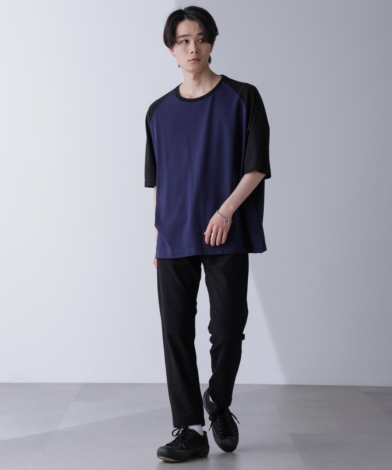 WEB限定/ワイドシルエットラグランTシャツ 半袖 6724224207