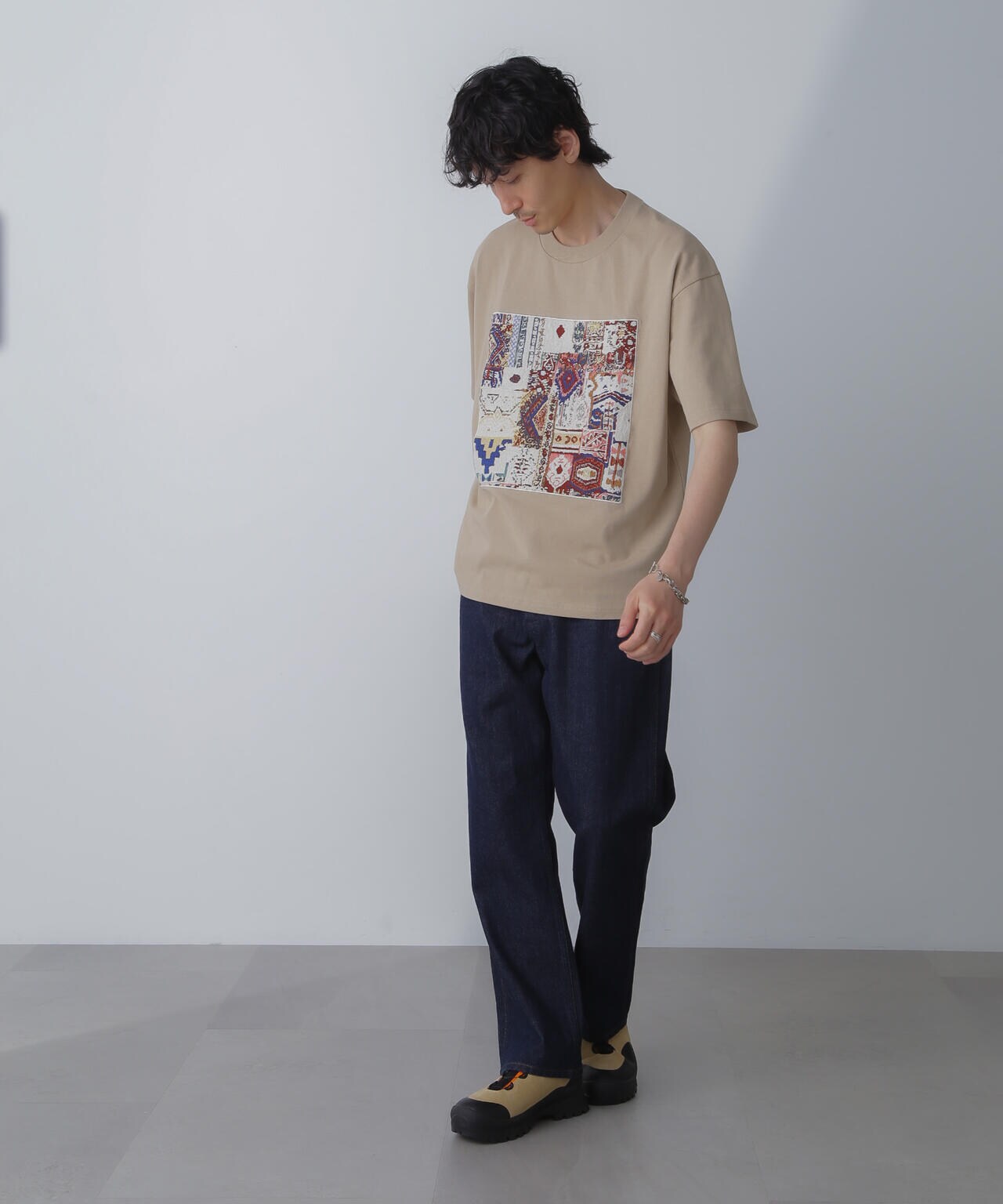 フレームアートワイドTシャツ 半袖 6724124228
