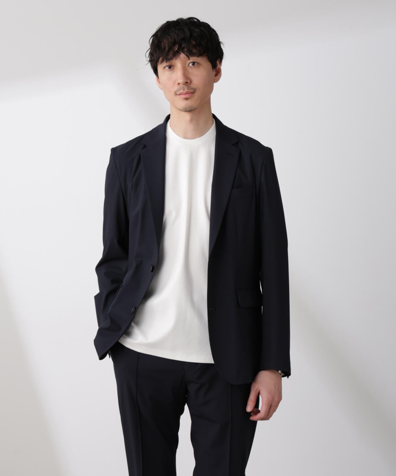「N JACKET BASIC」トロピカルストレッチジャケット(セットアップ可) 6685117202