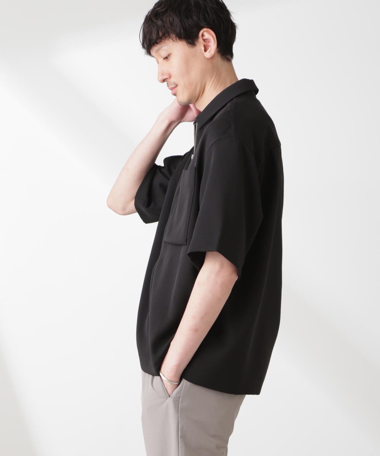 Epoche ハーフZIPシャツ 6685121208