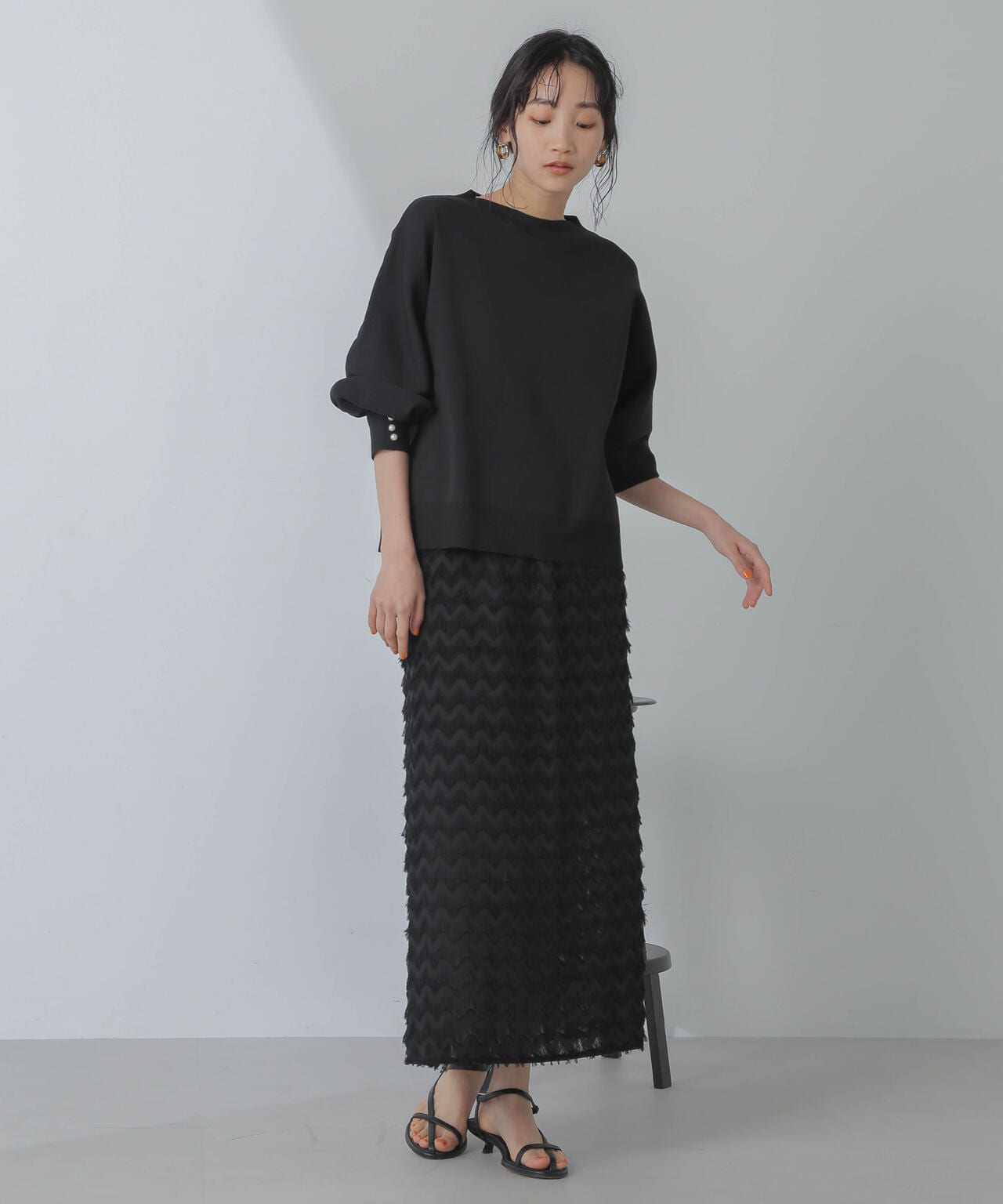 シャギーナロースカート 6734130310