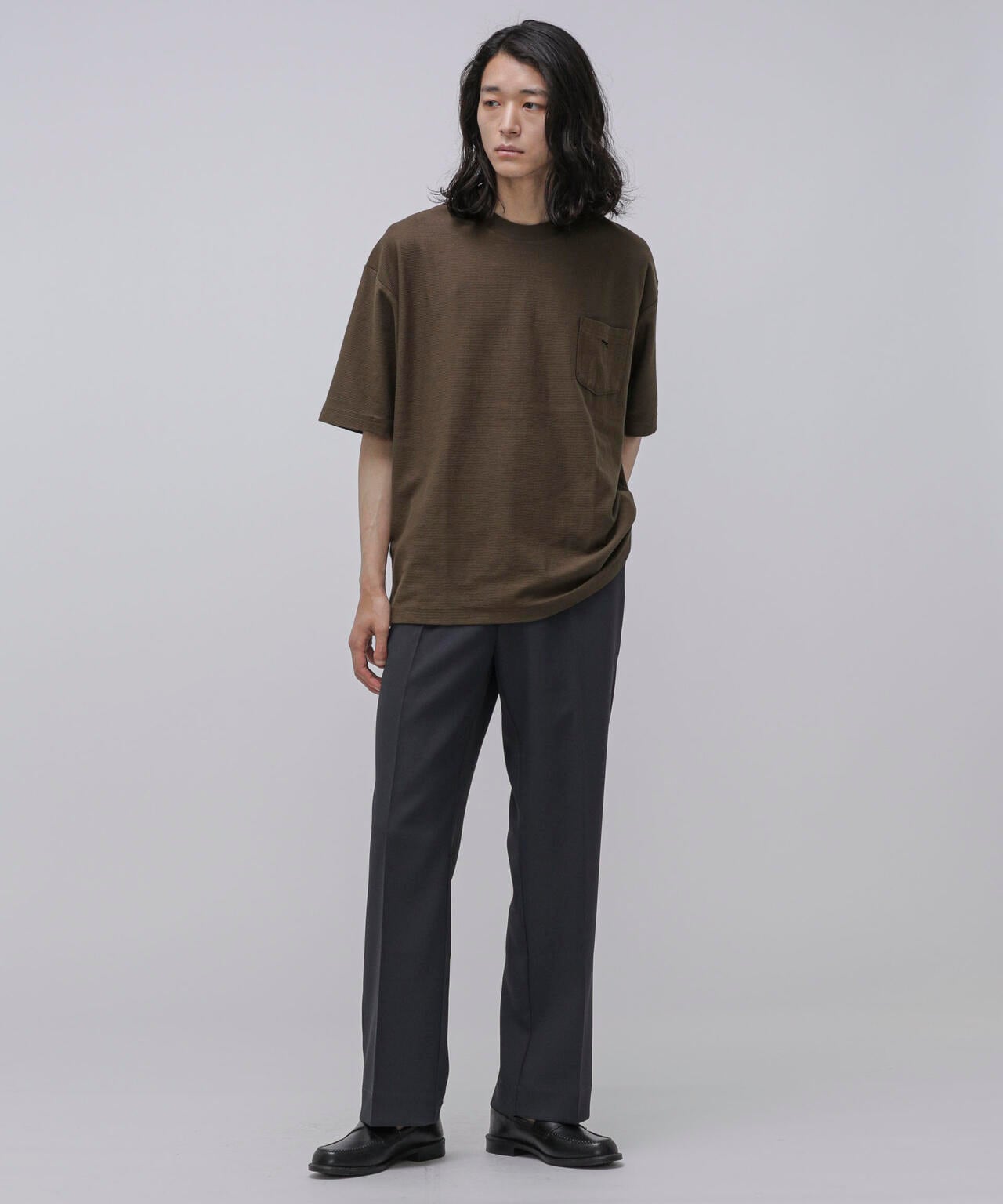 LB.04/タックボーダーポケットTシャツ 6723124264