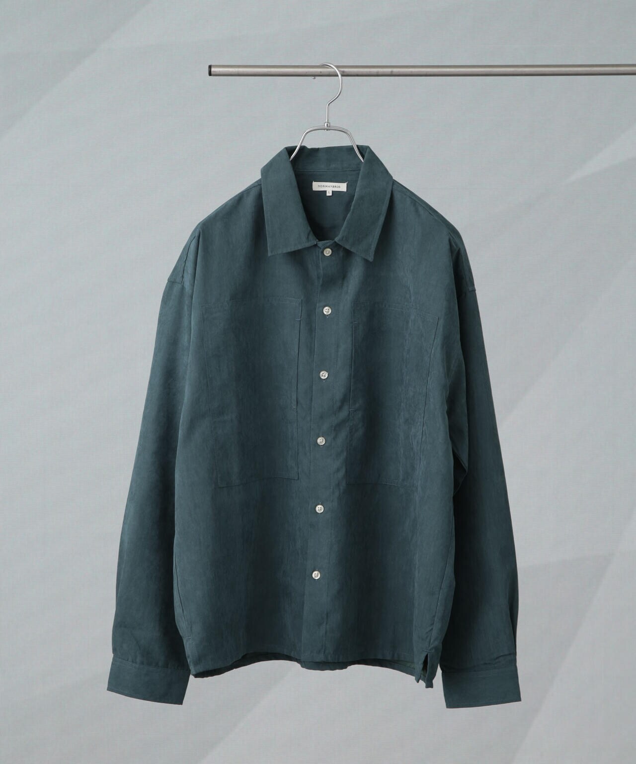 NORMANBROS/NORMANBROS 別注 ワイドポケット ピーチ起毛シャツ 6724220221