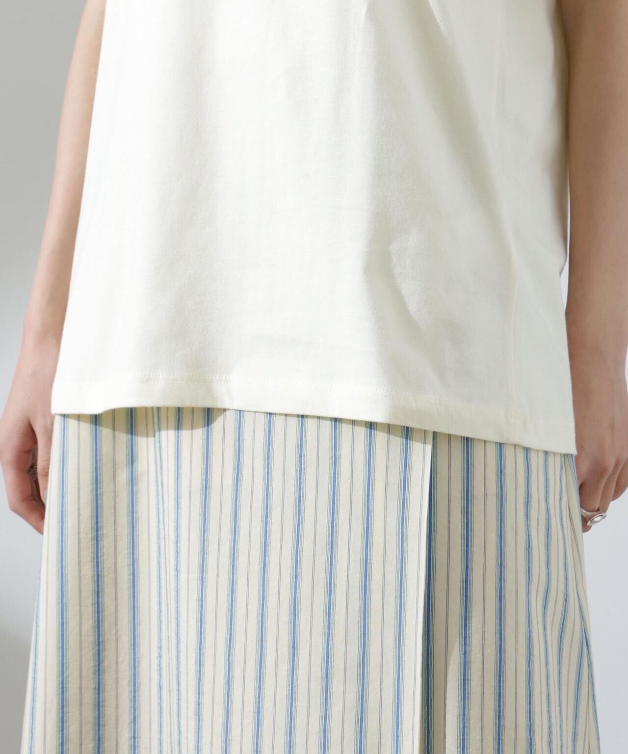 BAUM UND PFERDGARTEN/Organic Cotton Jersey ロゴTシャツ 6715124002