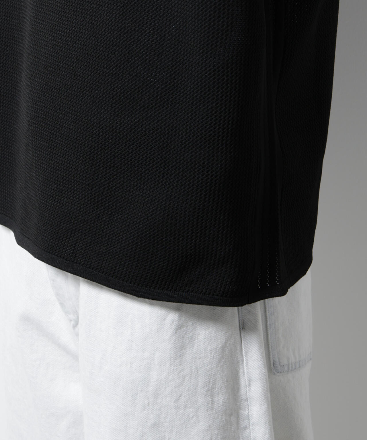 スポンディッシュ メッシュ クルーネックニットTEE 6685122219