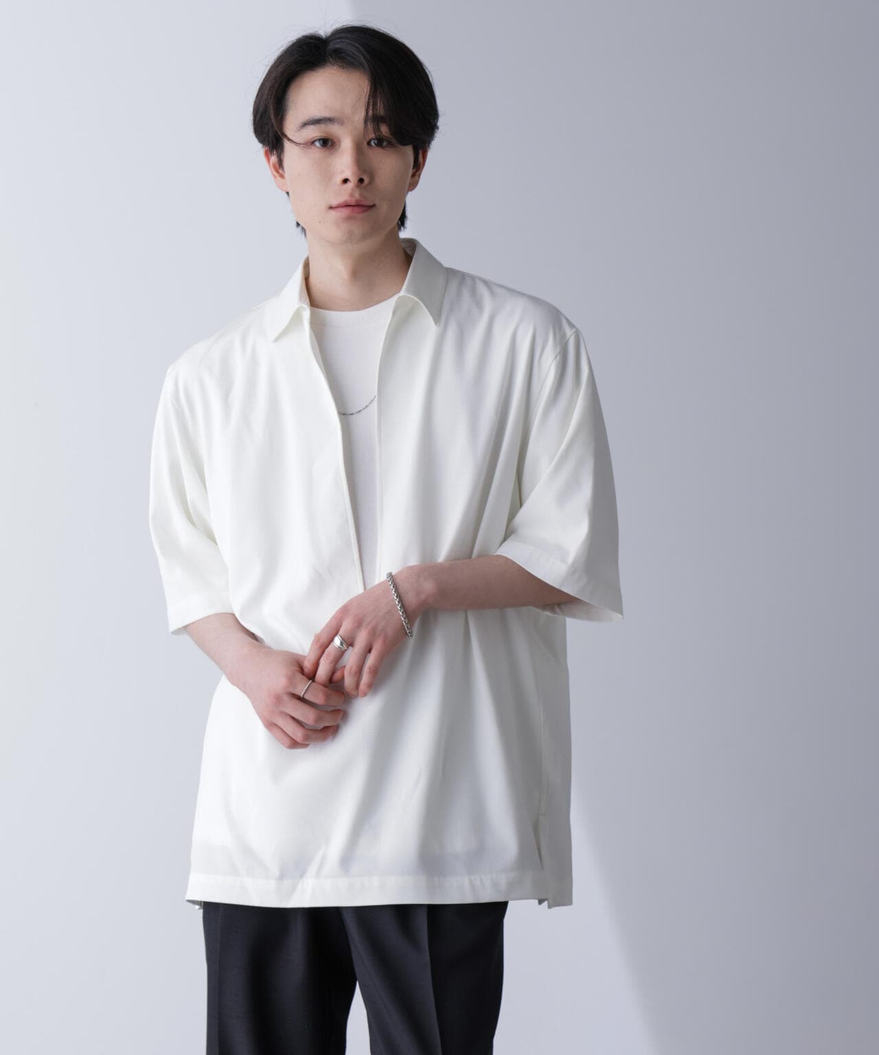 WEB限定/スキッパーPOシャツ 半袖 6724221205