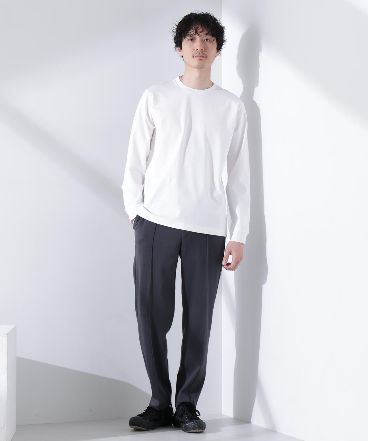 アンチスメル クルーネックTシャツ 長袖 6725123205