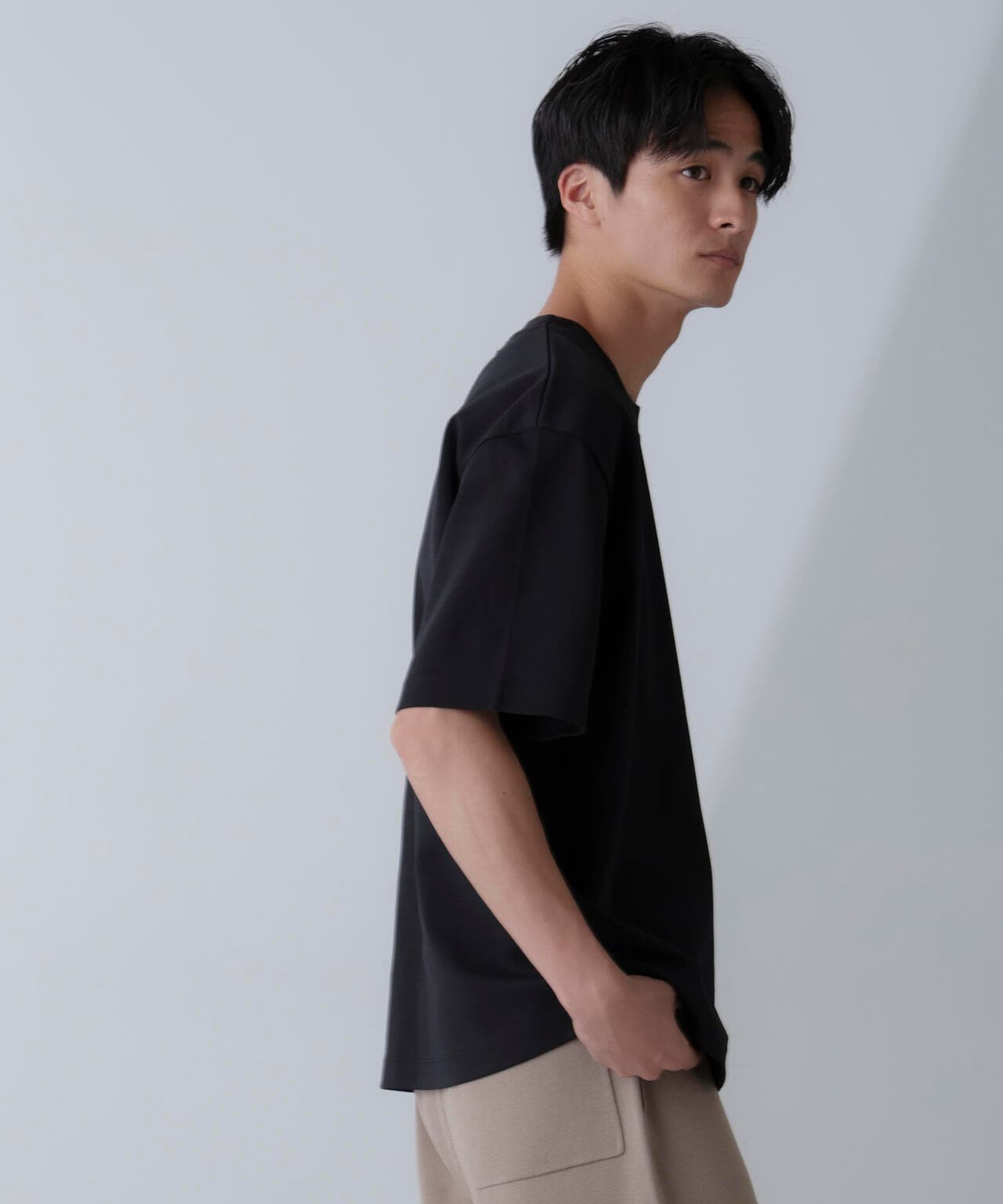 ダブルスムースクルーネックBIGTシャツ 半袖 6724124233