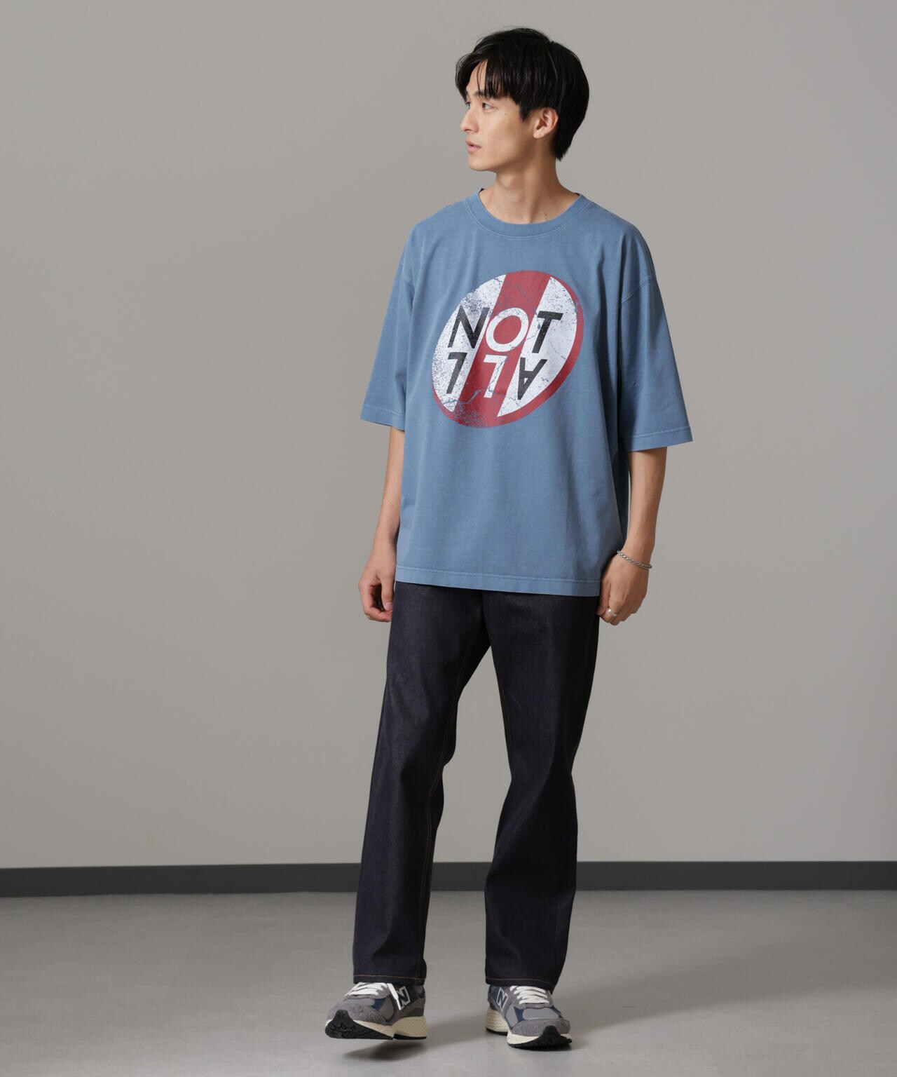 「NOT ALL」オーバーダイTシャツ 半袖 6724224227