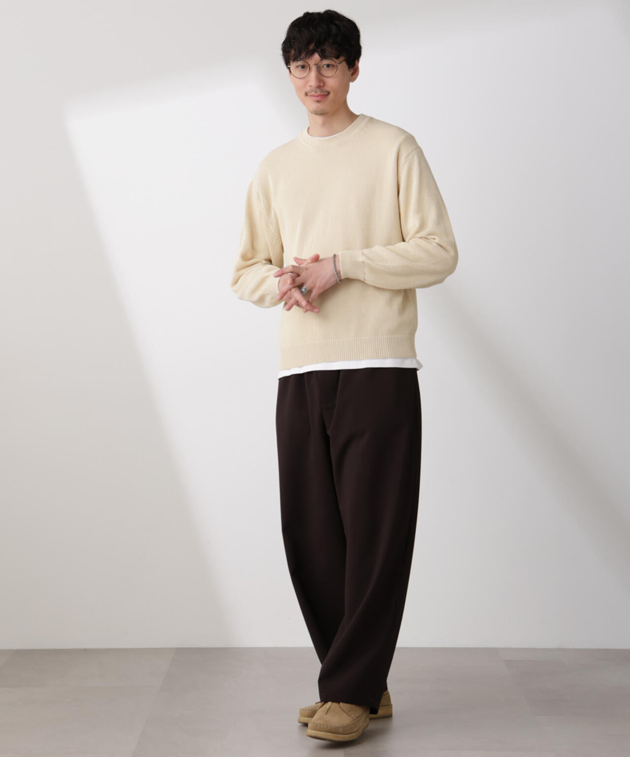 クルーネック シアーニット 6685122209