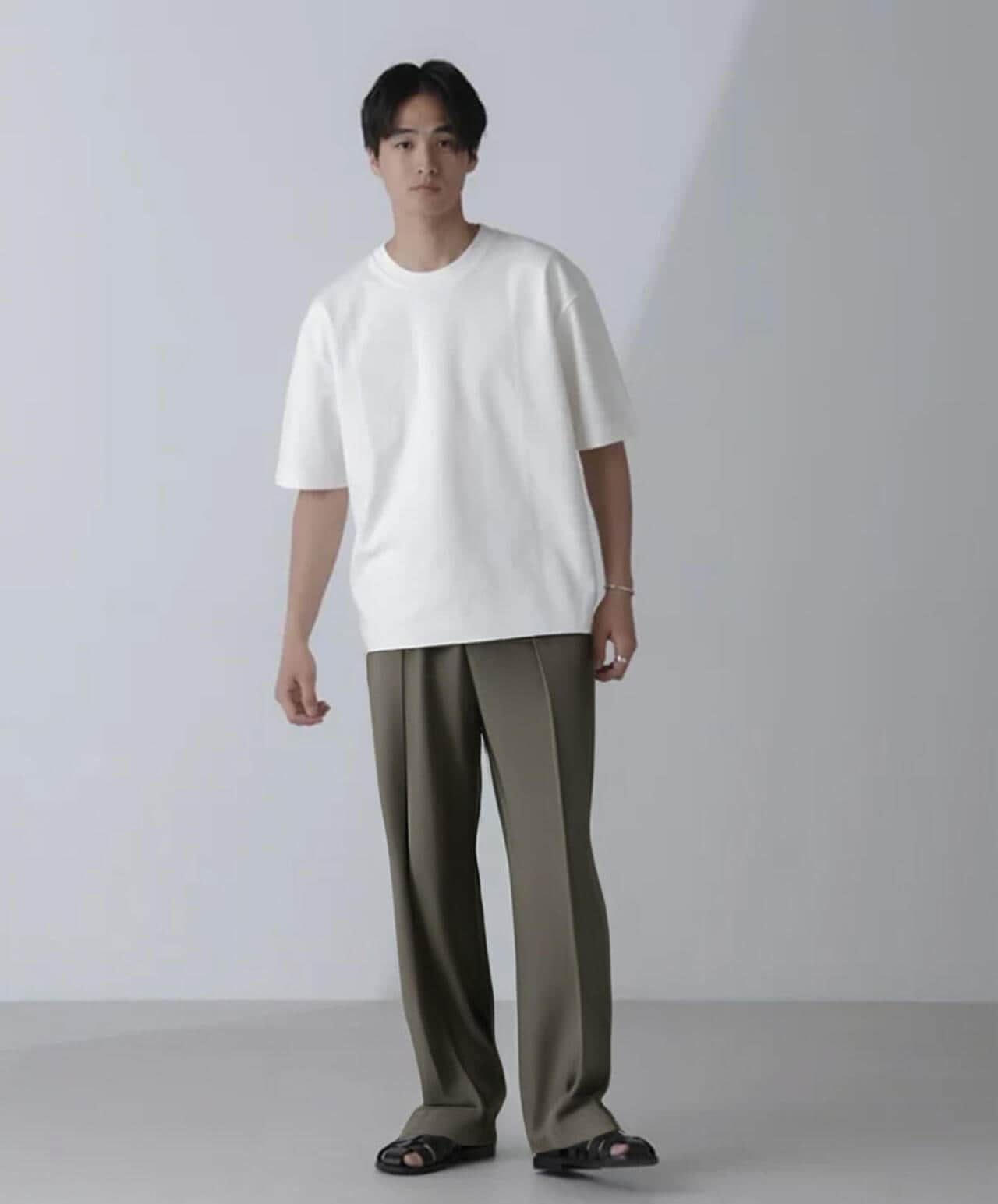 ダブルスムースクルーネックBIGTシャツ 半袖 6724124233