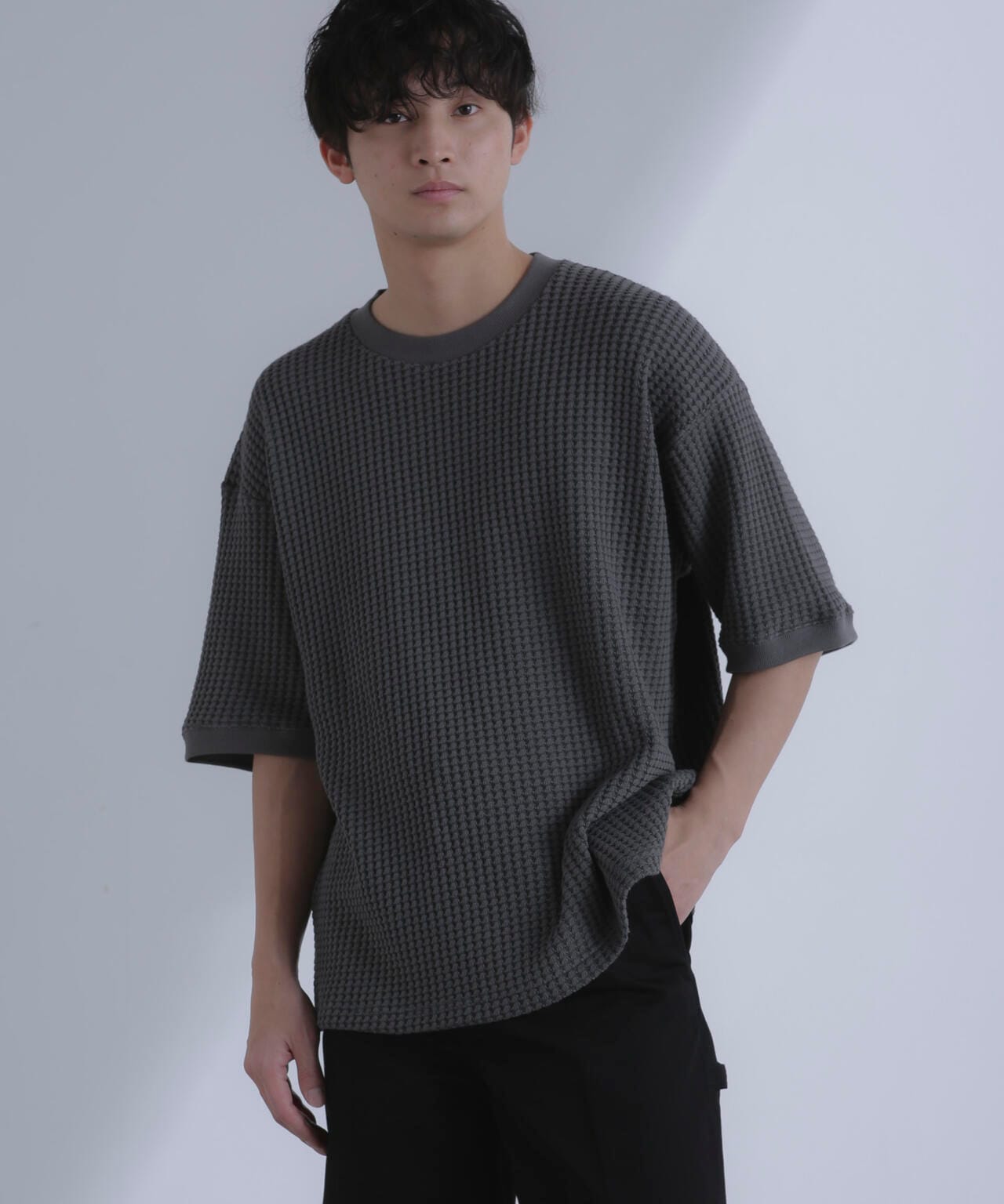オニワッフルビッグTシャツ 五分袖 6724124212