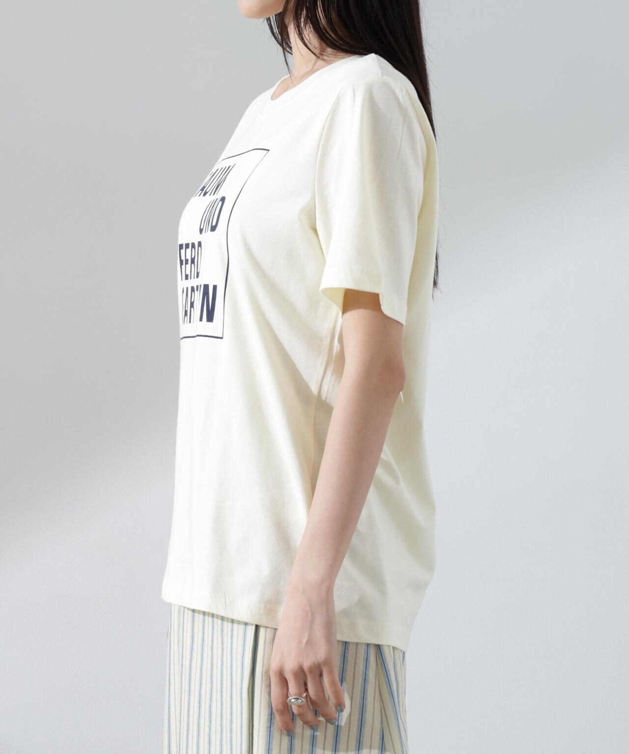 BAUM UND PFERDGARTEN/Organic Cotton Jersey ロゴTシャツ 6715124002