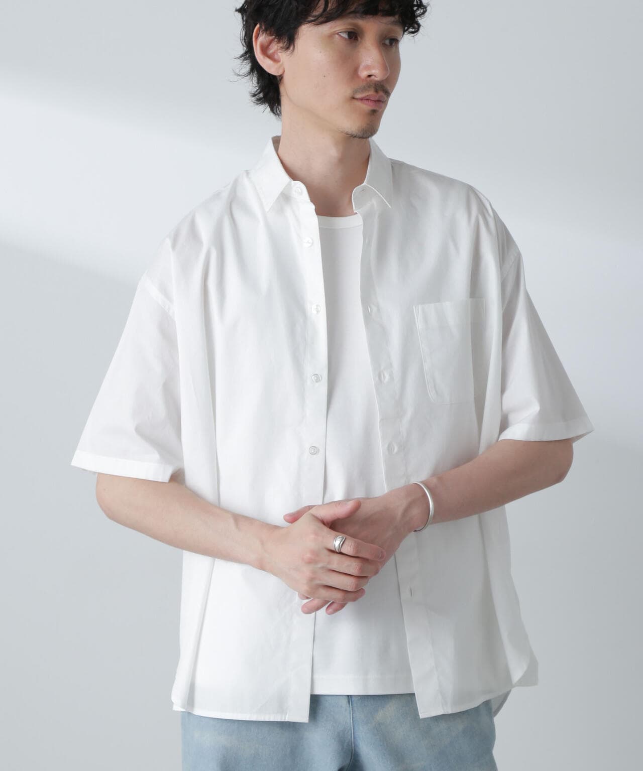 BIGシャンブレーシャツ 半袖 6724221215