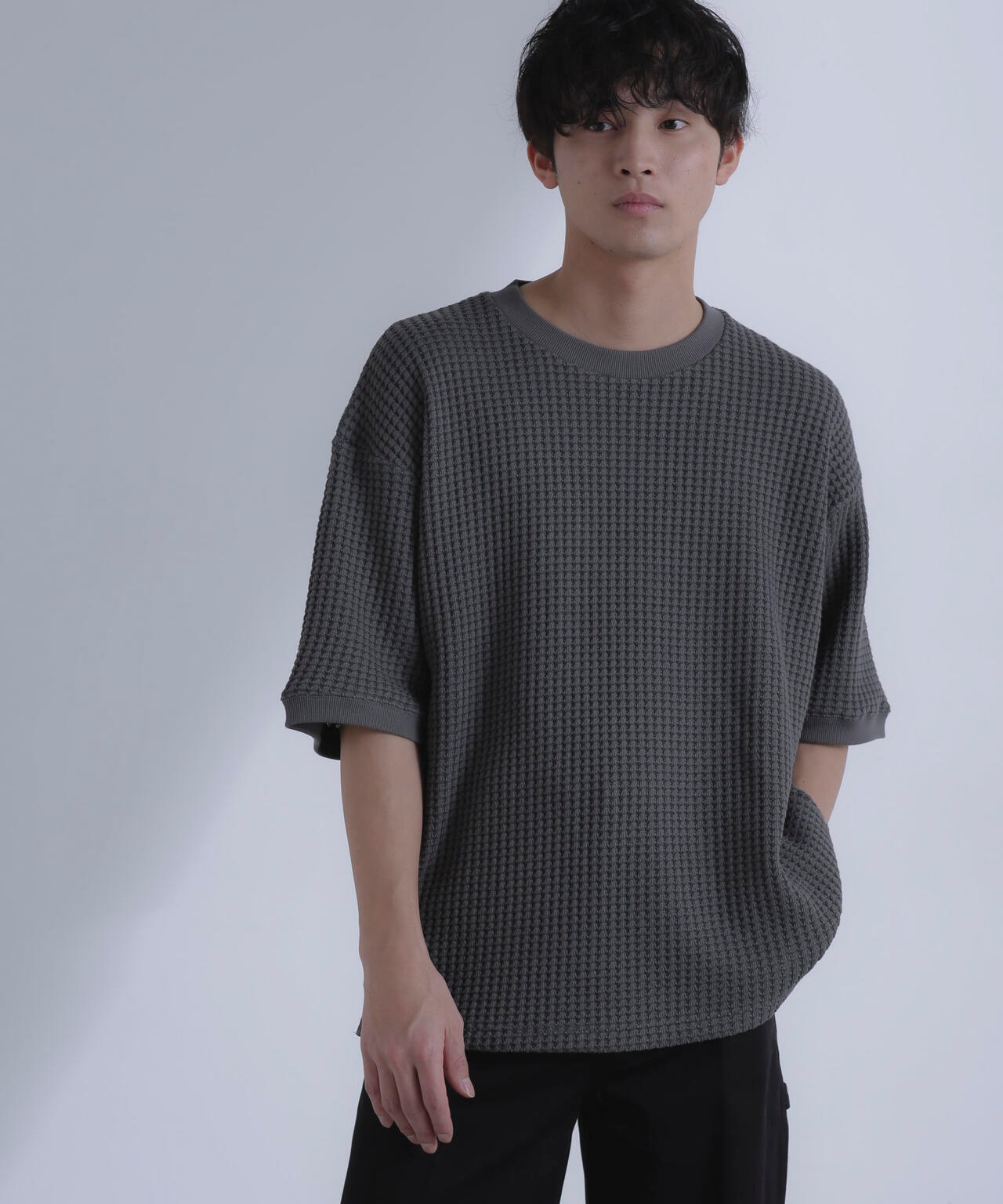 オニワッフルビッグTシャツ 五分袖 6724124212