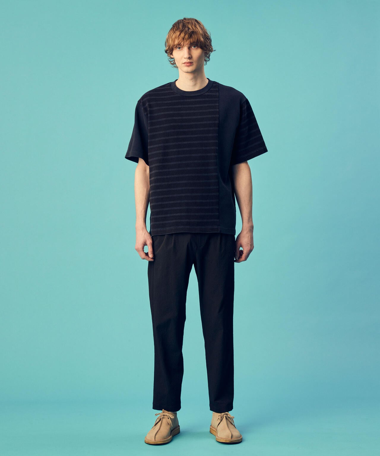 「GriffinHartland」別注製品染めボーダーTシャツ 6684124230
