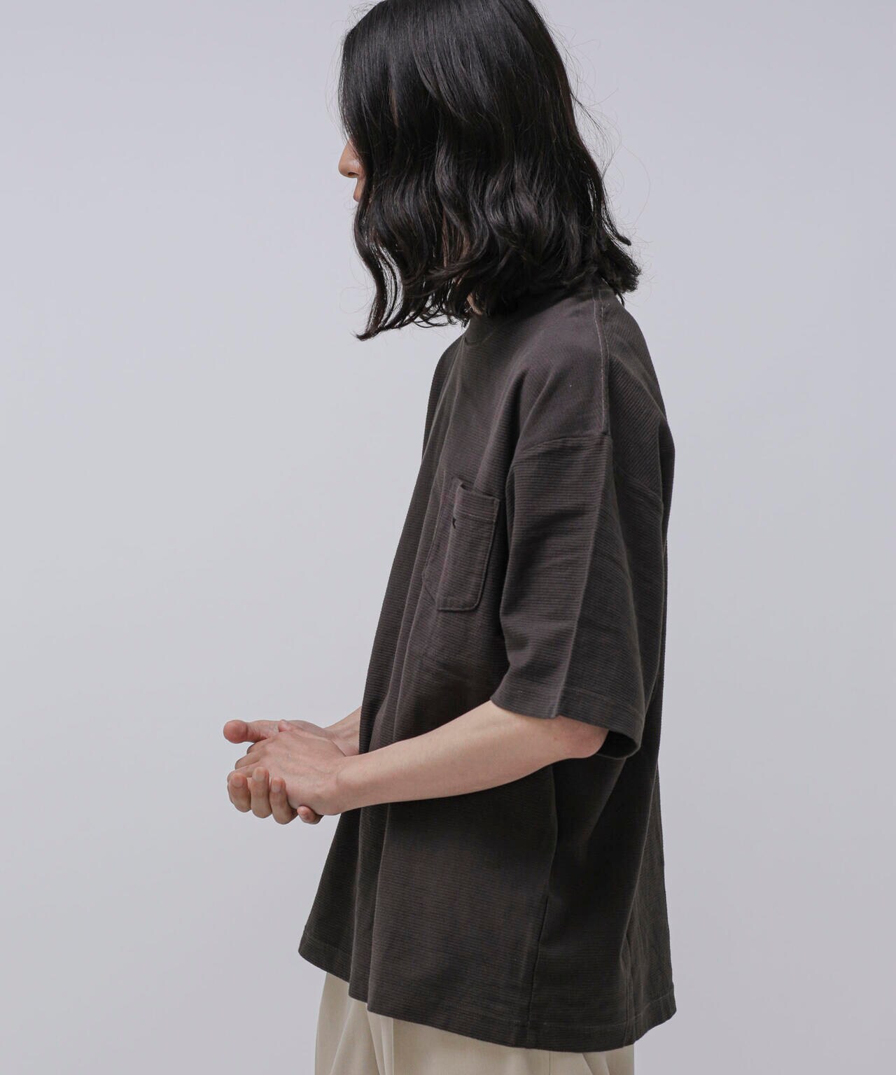 LB.04/タックボーダーポケットTシャツ 6723124264