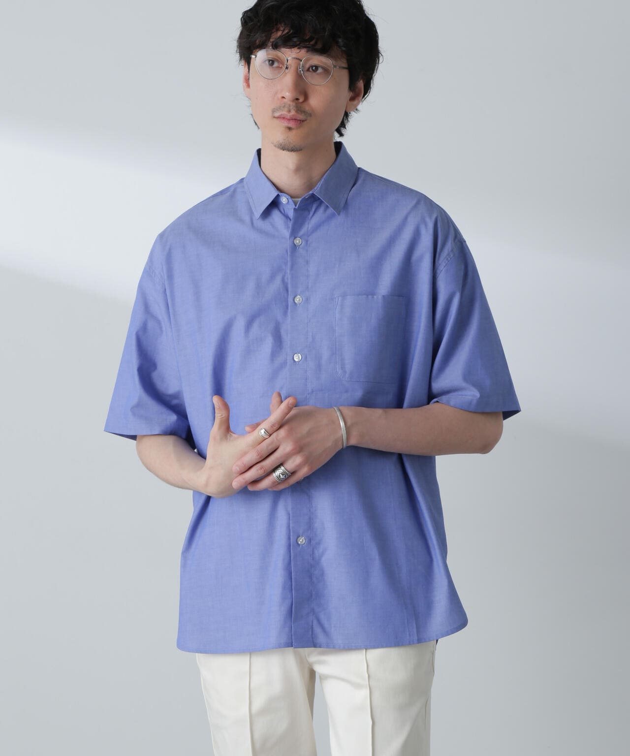 BIGシャンブレーシャツ 半袖 6724221215